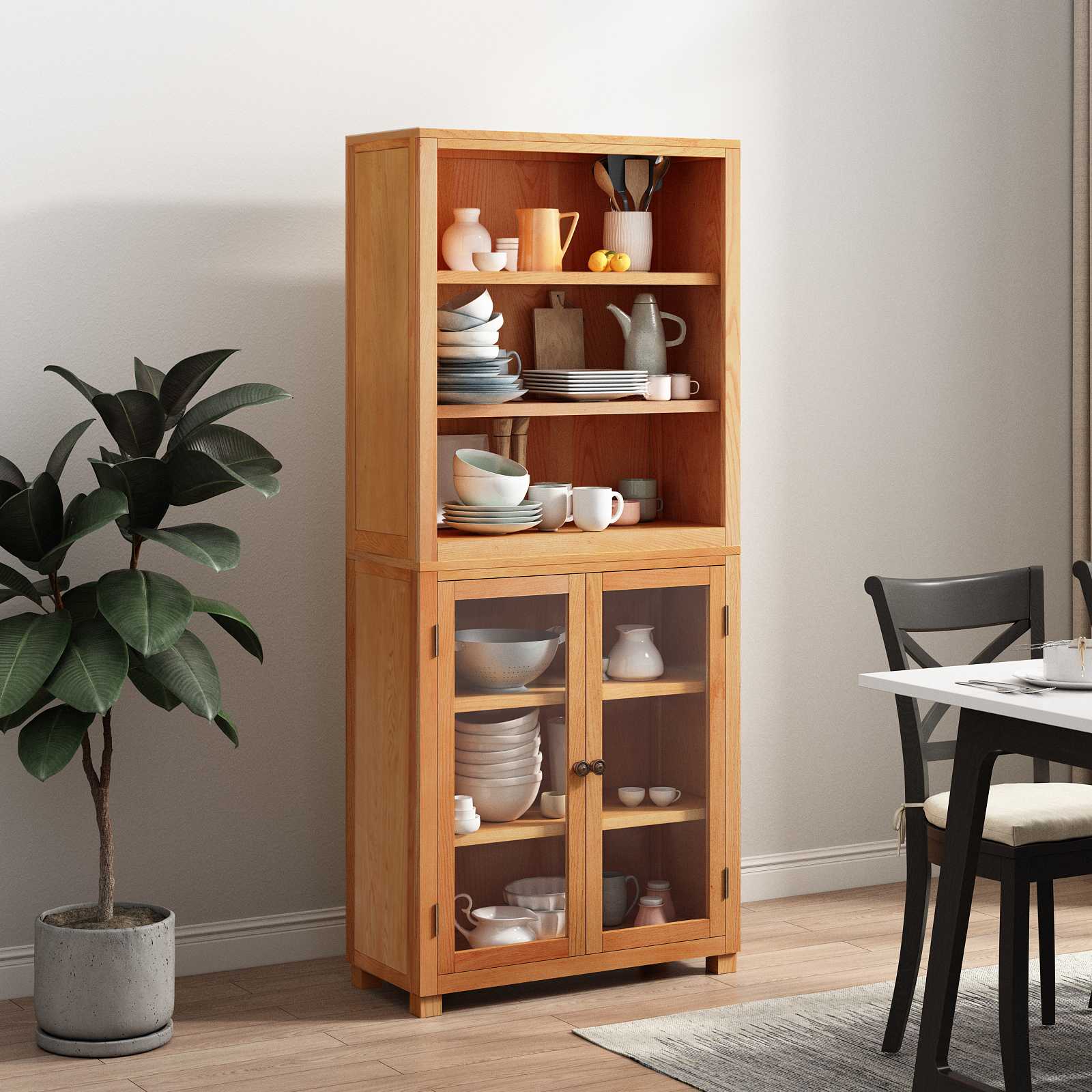 Set de Mobilier pentru Depozitare cu usa Maro Lemn compozit — imaginea 4