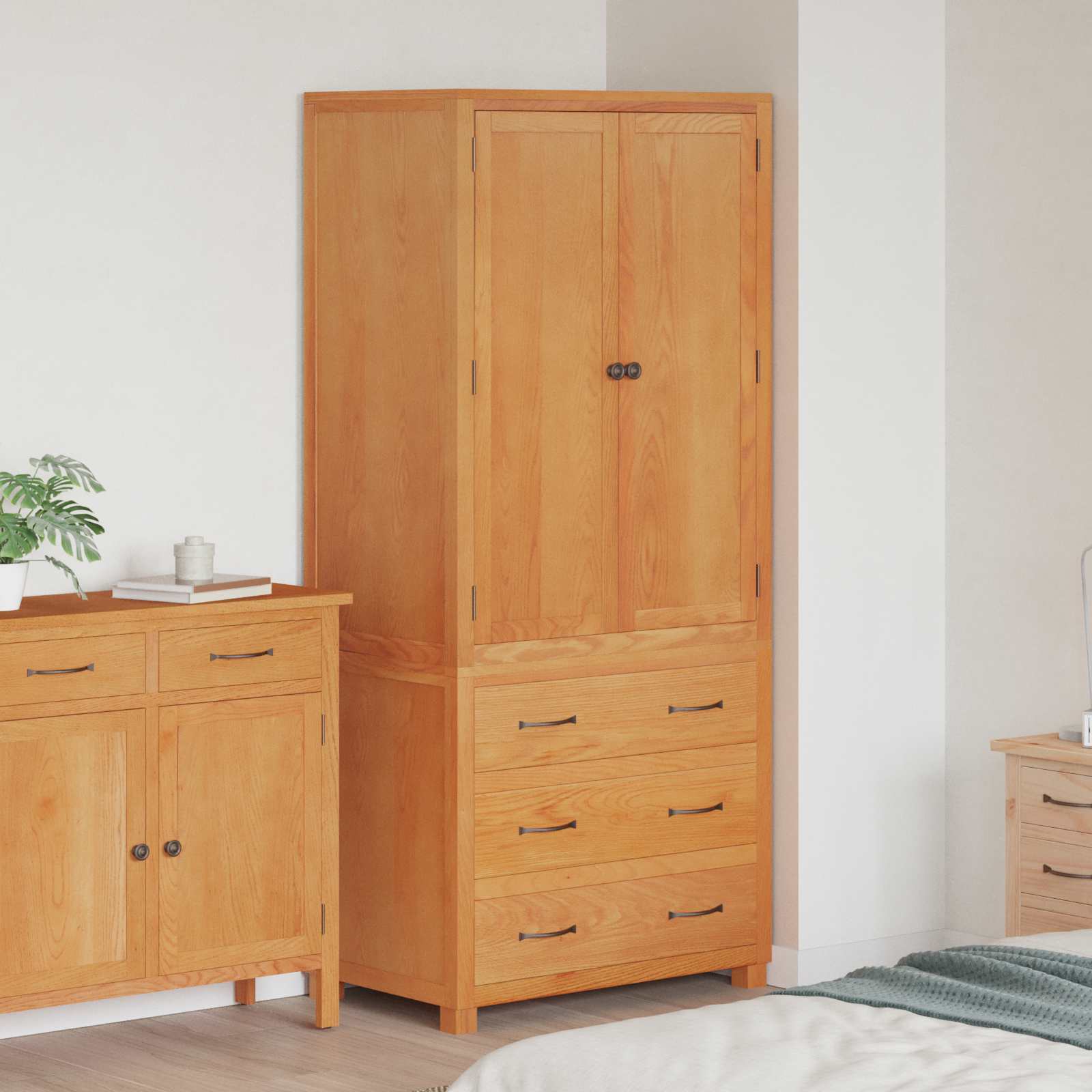 Set de Mobilier pentru Depozitare cu sertar Maro Lemn compozit — imaginea 2