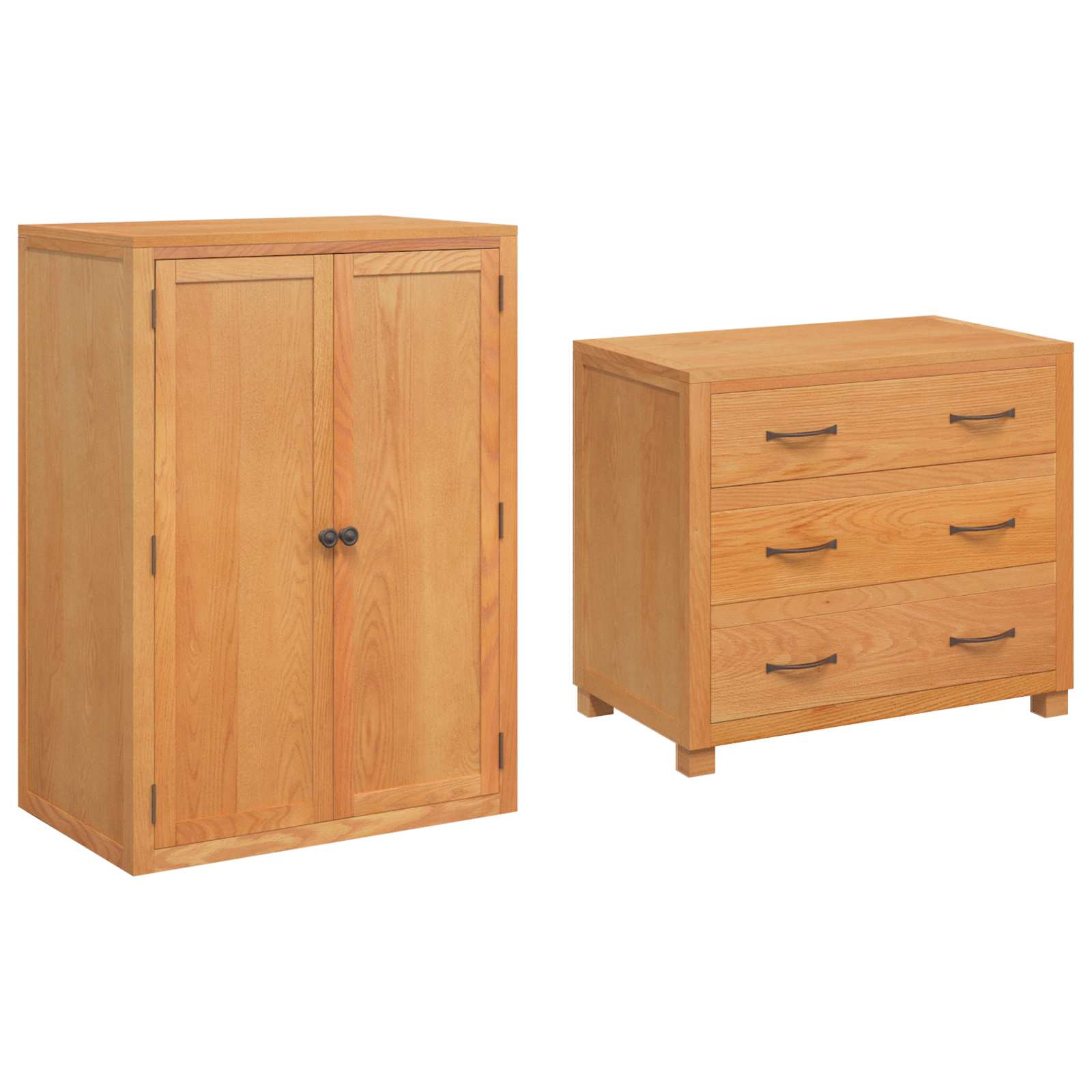 Set de Mobilier pentru Depozitare cu sertar Maro Lemn compozit — imaginea 5