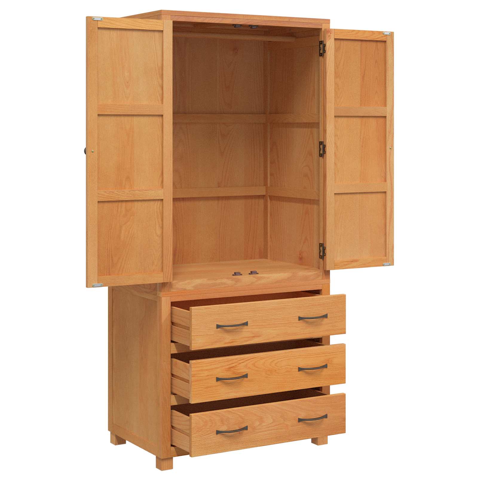 Set de Mobilier pentru Depozitare cu sertar Maro Lemn compozit — imaginea 6