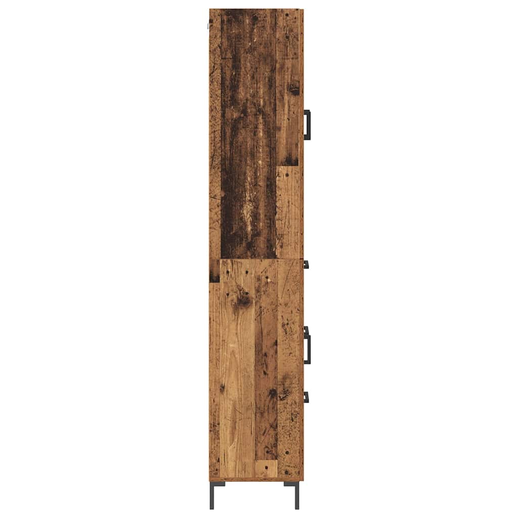 Bufet 2 pcs Lemn vechi 69,5 x 34 x 180 cm Lemn compozit — imaginea 10