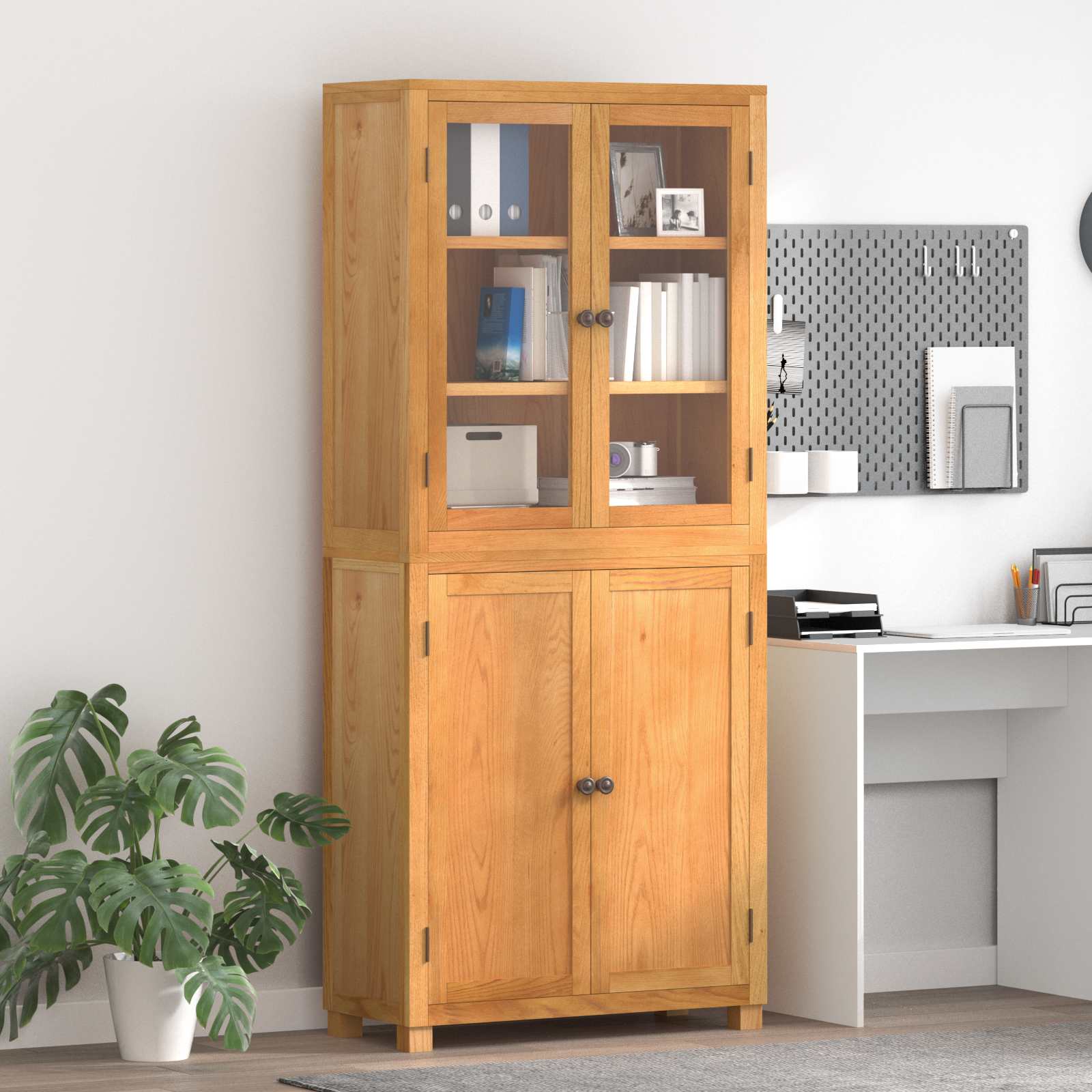 Set de Mobilier pentru Depozitare cu usa Maro Lemn compozit — imaginea 2