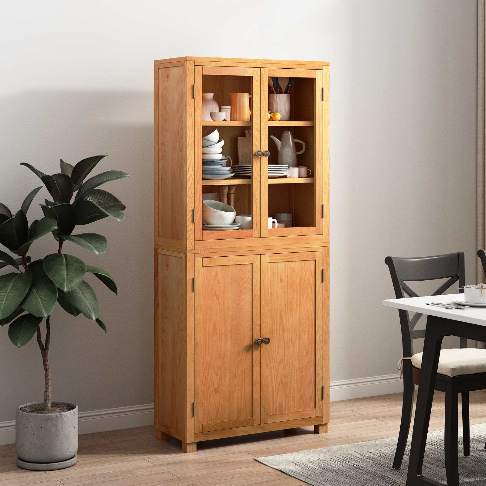 Set de Mobilier pentru Depozitare cu usa Maro Lemn compozit — imaginea 4
