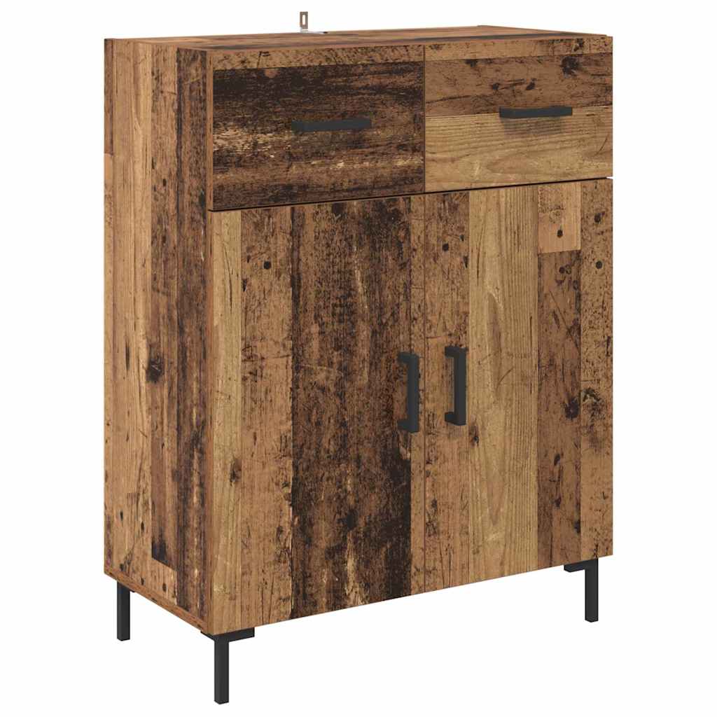 Bufet 2 pcs Lemn vechi 69,5 x 34 x 180 cm Lemn compozit — imaginea 7