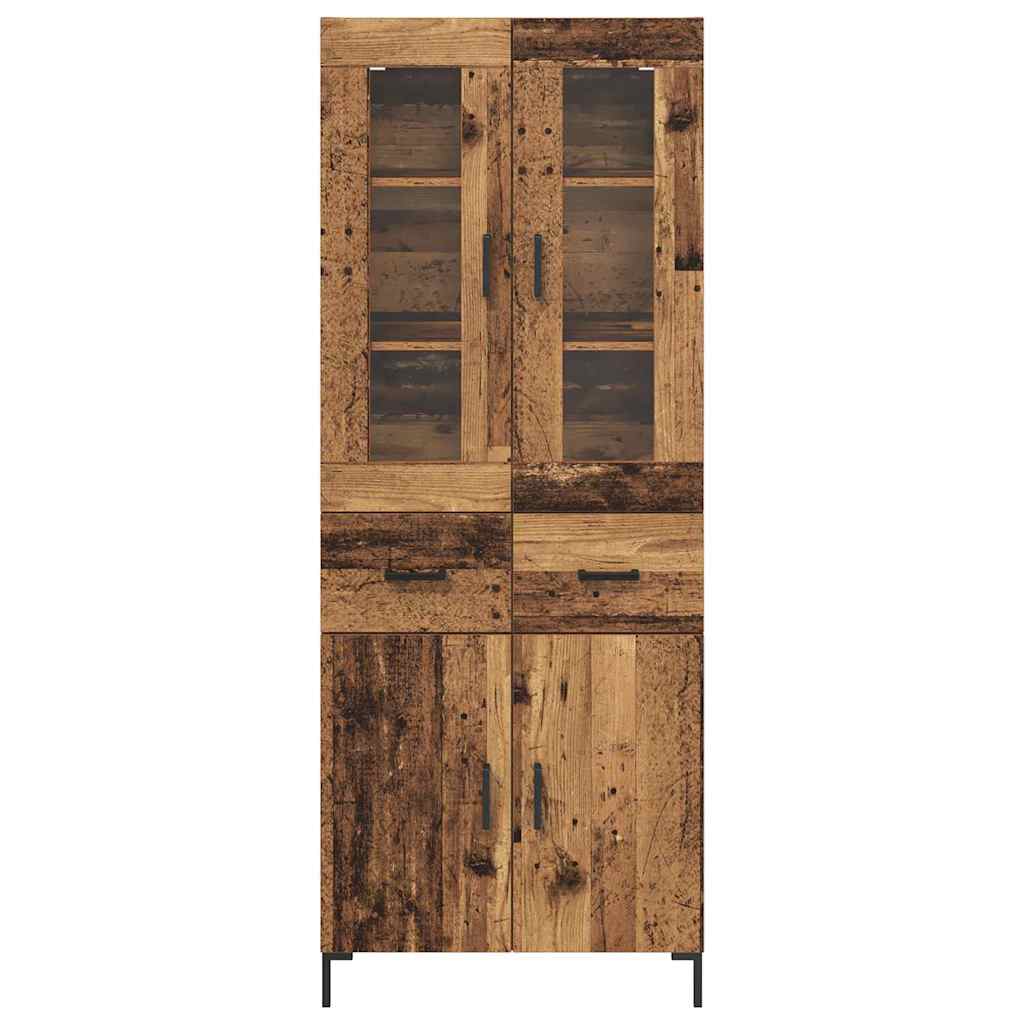 Bufet 2 pcs Lemn vechi 69,5 x 34 x 180 cm Lemn compozit — imaginea 9