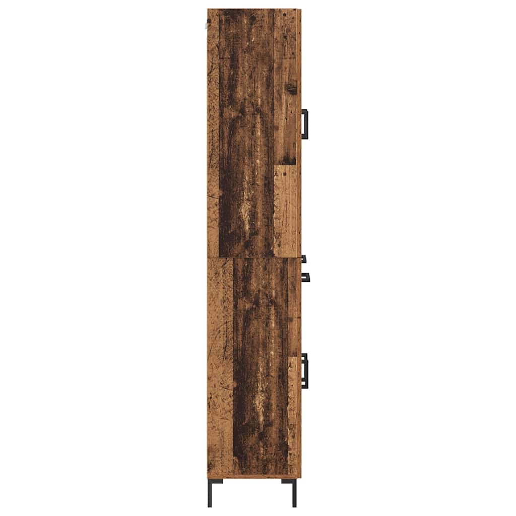 Bufet 2 pcs Lemn vechi 69,5 x 34 x 180 cm Lemn compozit — imaginea 10