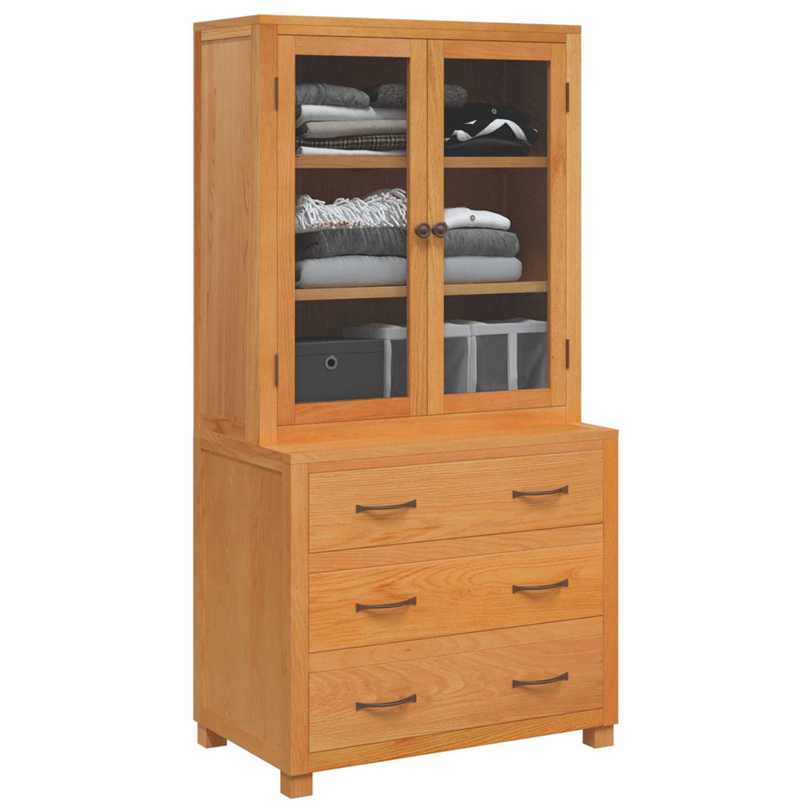 Set de Mobilier pentru Depozitare cu sertar Maro Lemn compozit — imaginea 3