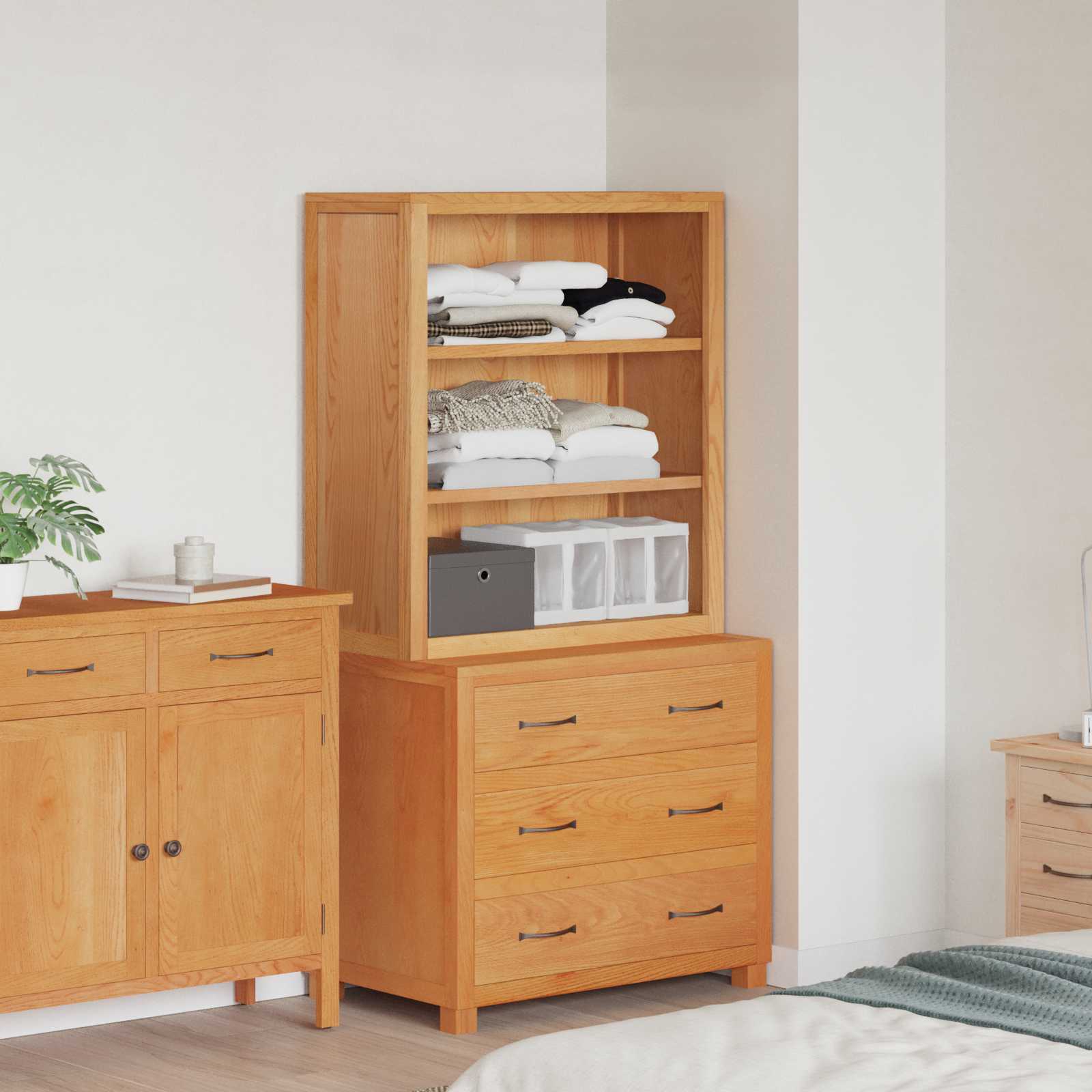 Set de Mobilier pentru Depozitare cu sertar Maro Lemn compozit — imaginea 2