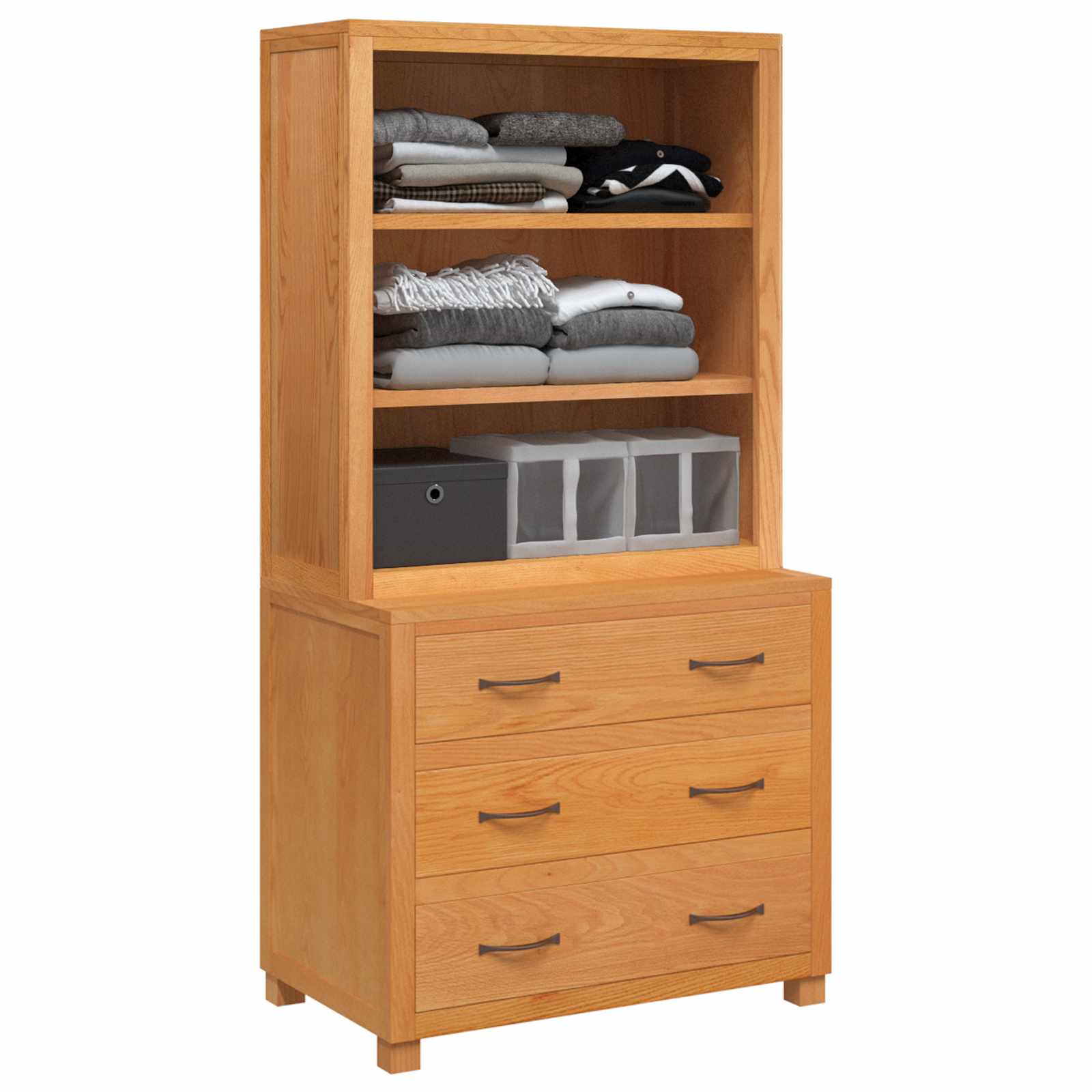 Set de Mobilier pentru Depozitare cu sertar Maro Lemn compozit — imaginea 3