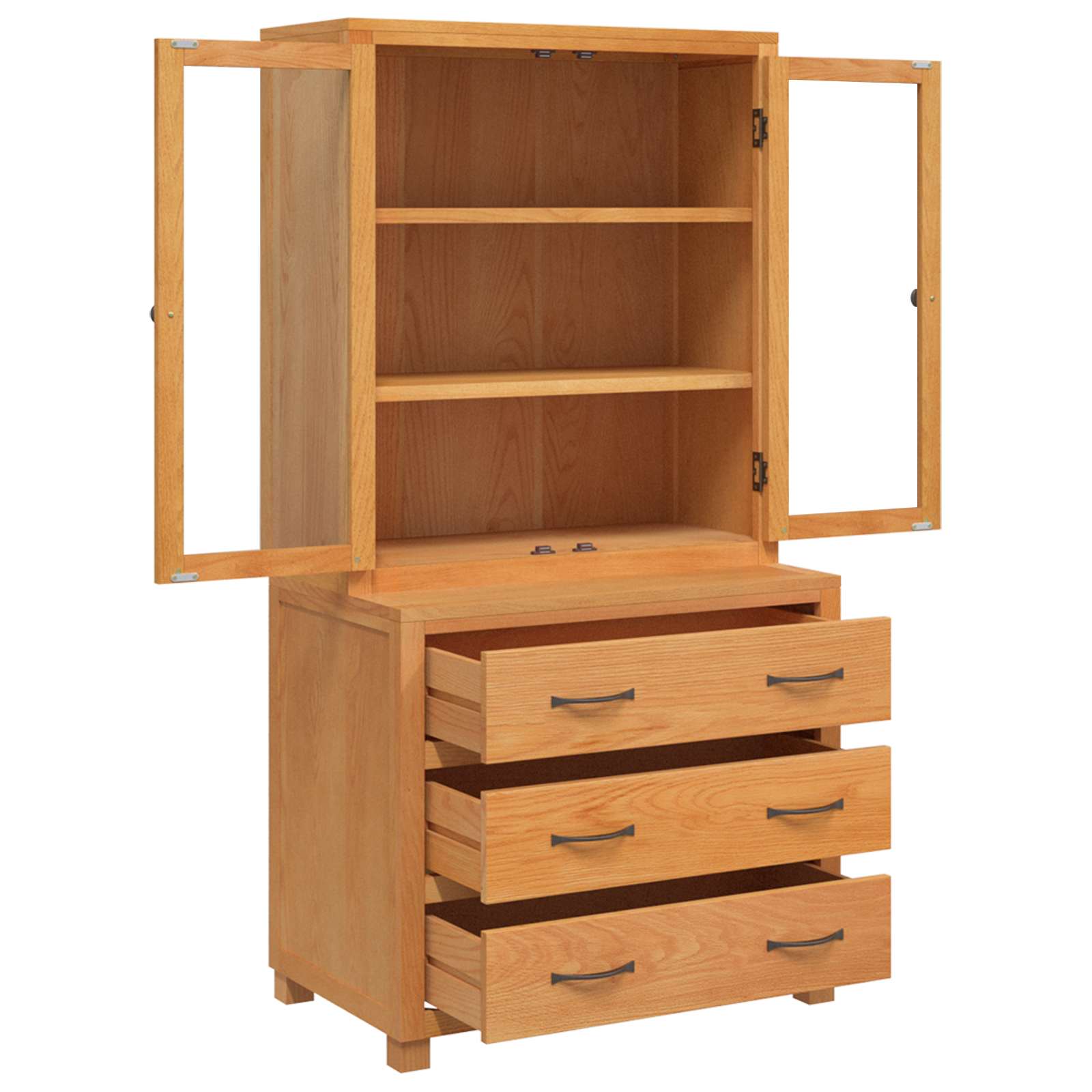 Set de Mobilier pentru Depozitare cu sertar Maro Lemn compozit — imaginea 6