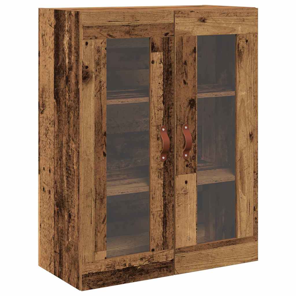 Cabinet Highboard Pe perete 2 pcs Lemn vechi Lemn compozit — imaginea 8