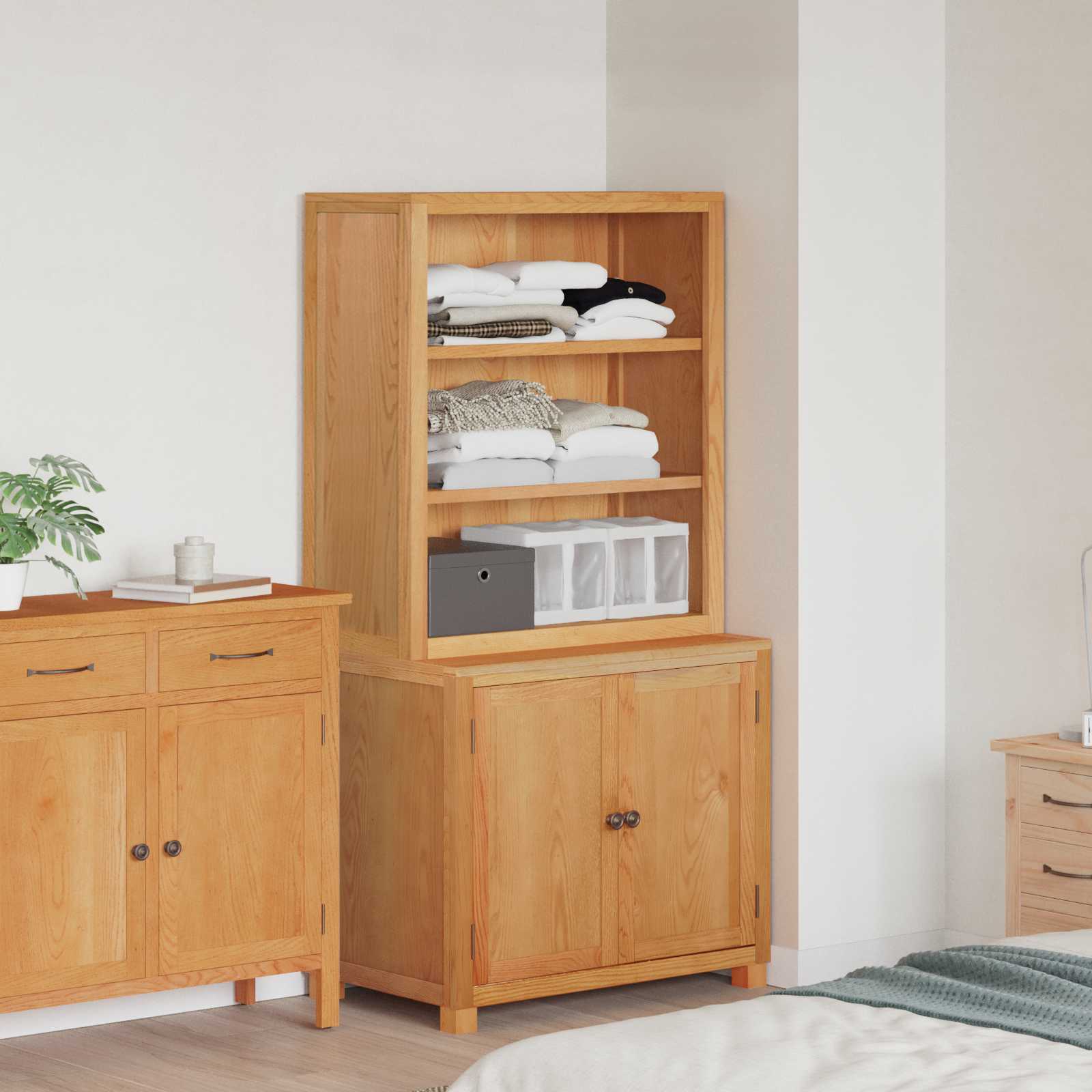 Set de Mobilier pentru Depozitare cu usa Maro Lemn compozit — imaginea 2