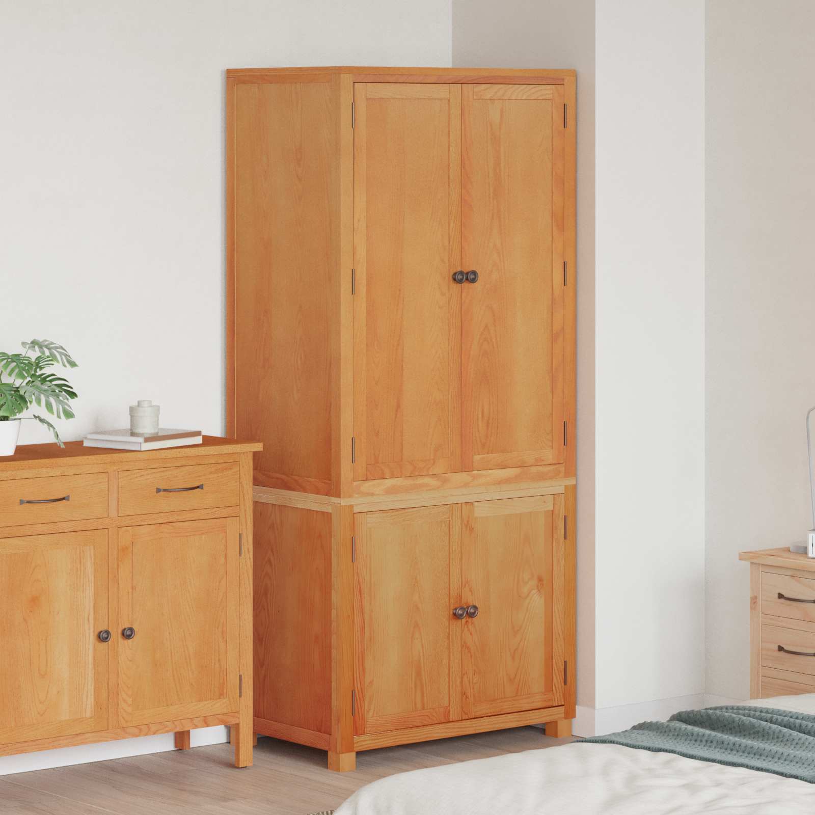 Set de Mobilier pentru Depozitare cu usa Maro Lemn compozit — imaginea 2