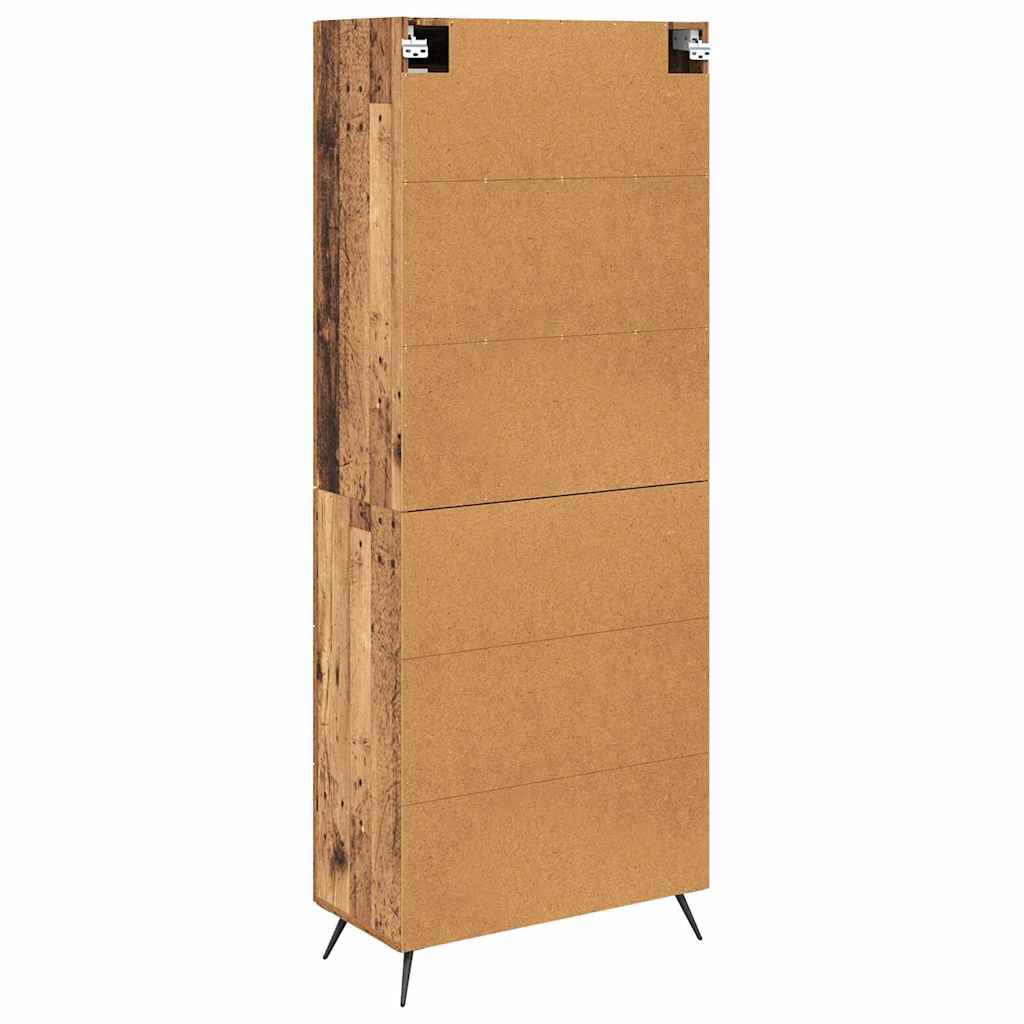 Cabinet Highboard Pe perete 2 pcs Lemn vechi Lemn compozit — imaginea 11