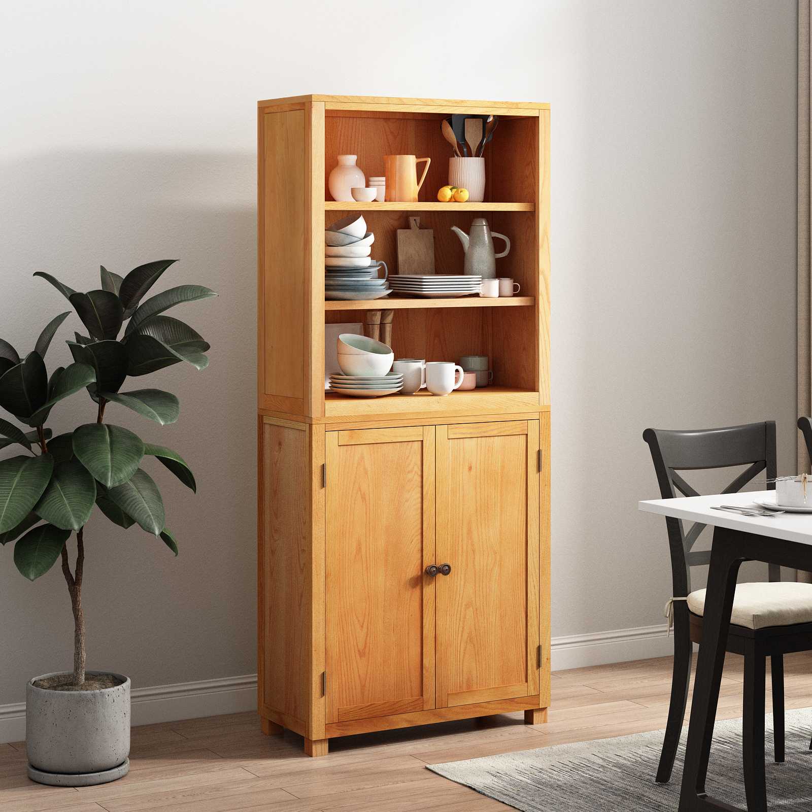 Set de Mobilier pentru Depozitare cu usa Maro Lemn compozit — imaginea 4