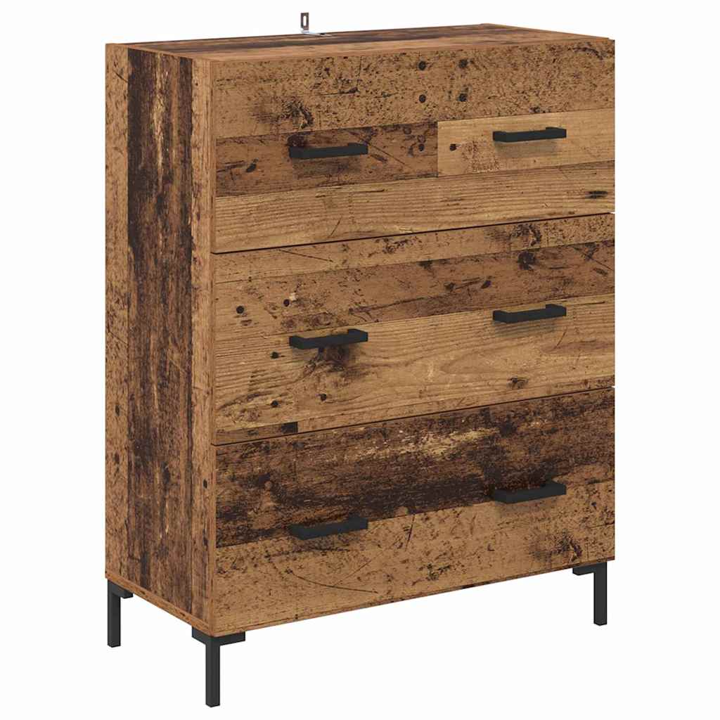 Bufet 2 pcs Lemn vechi 69,5 x 34 x 180 cm Lemn compozit — imaginea 7