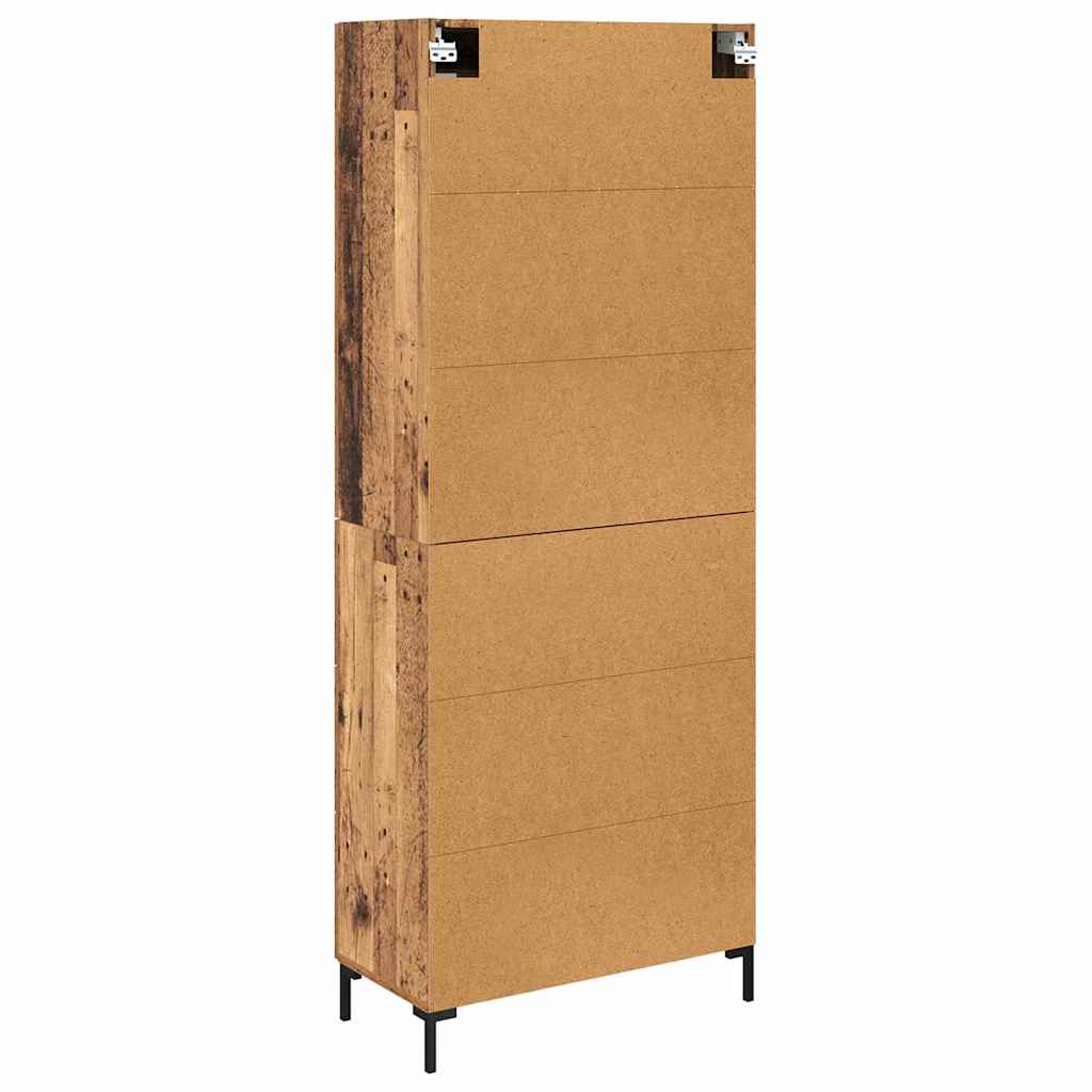 Bufet 2 pcs Lemn vechi 69,5 x 34 x 180 cm Lemn compozit — imaginea 11