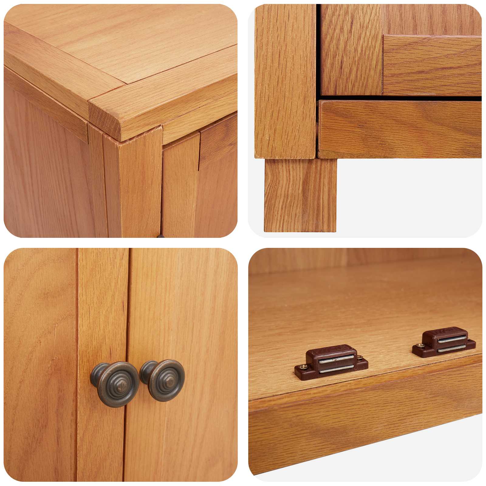 Set de Mobilier pentru Depozitare cu usa Maro Lemn compozit — imaginea 10