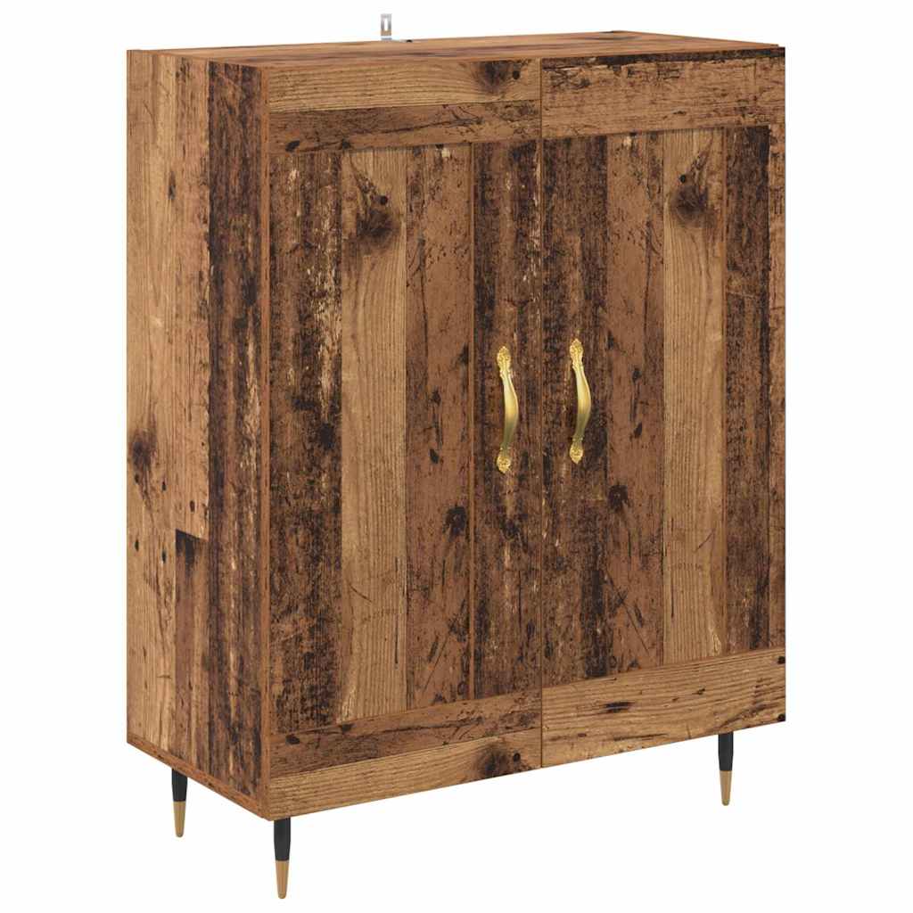 Bufet 2 pcs Lemn vechi 69,5 x 34 x 180 cm Lemn compozit — imaginea 7