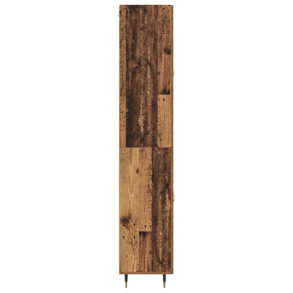 Bufet 2 pcs Lemn vechi 69,5 x 34 x 180 cm Lemn compozit — imaginea 10