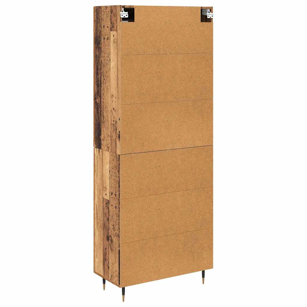 Bufet 2 pcs Lemn vechi 69,5 x 34 x 180 cm Lemn compozit — imaginea 11