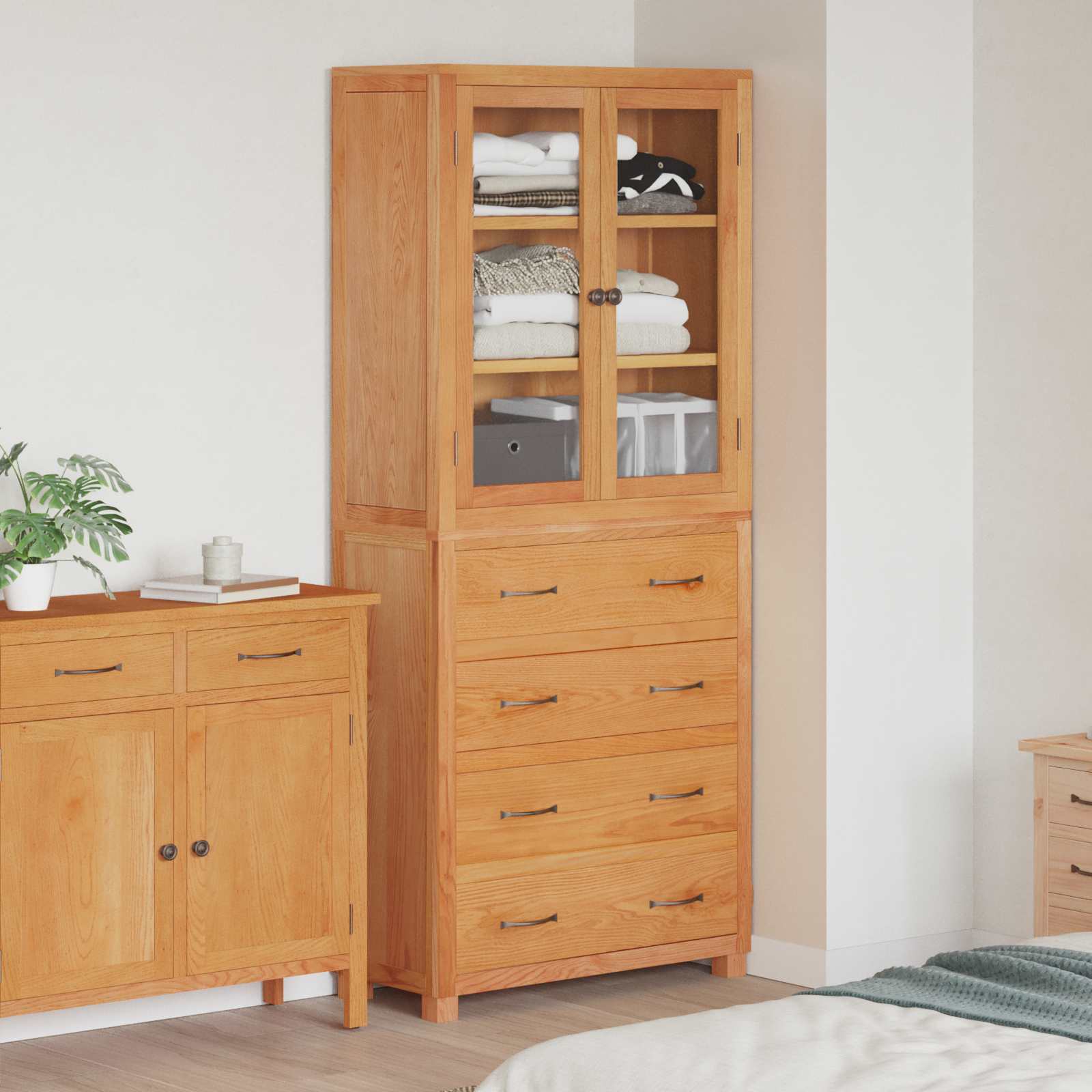 Set de Mobilier pentru Depozitare cu sertar Maro Lemn compozit — imaginea 2