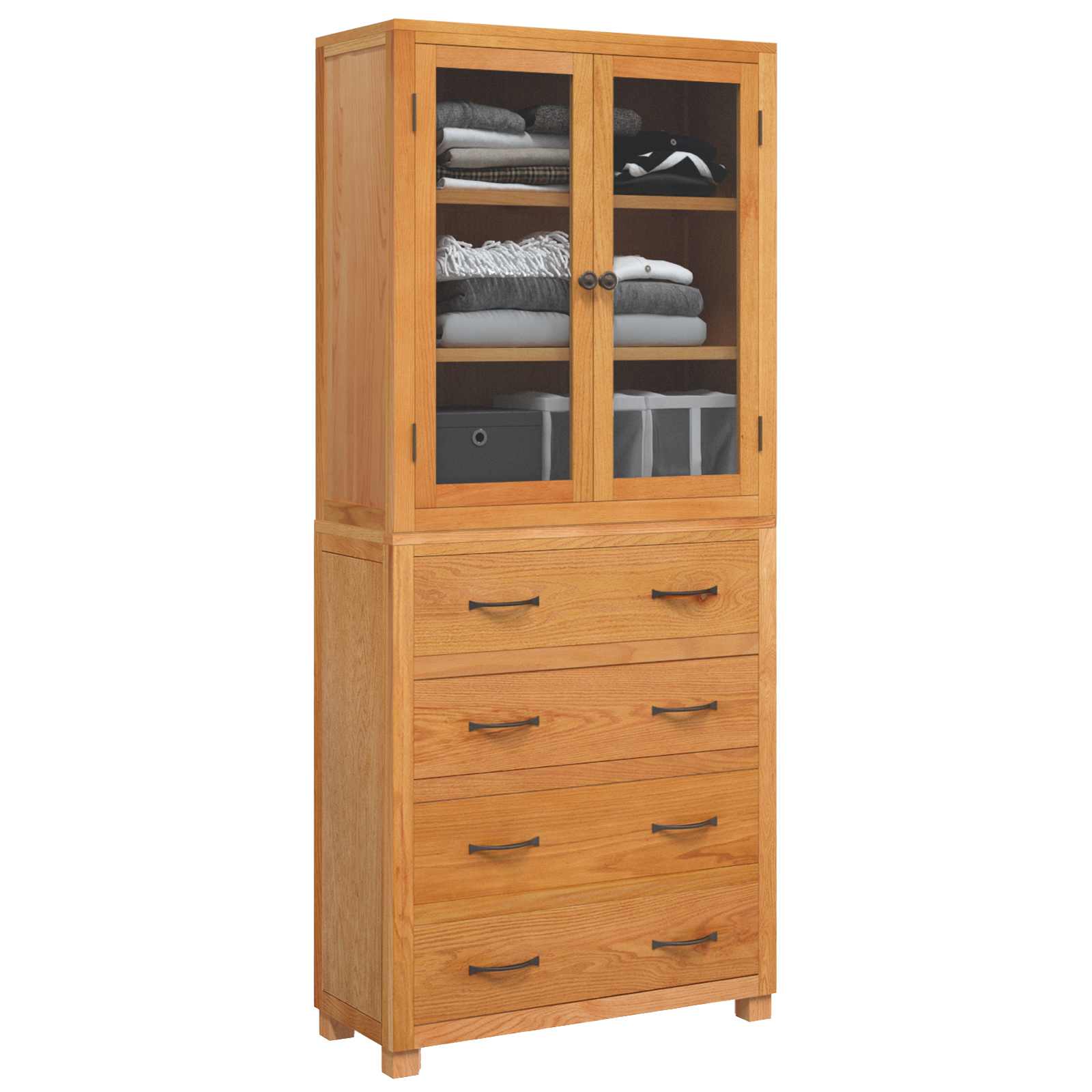 Set de Mobilier pentru Depozitare cu sertar Maro Lemn compozit — imaginea 3