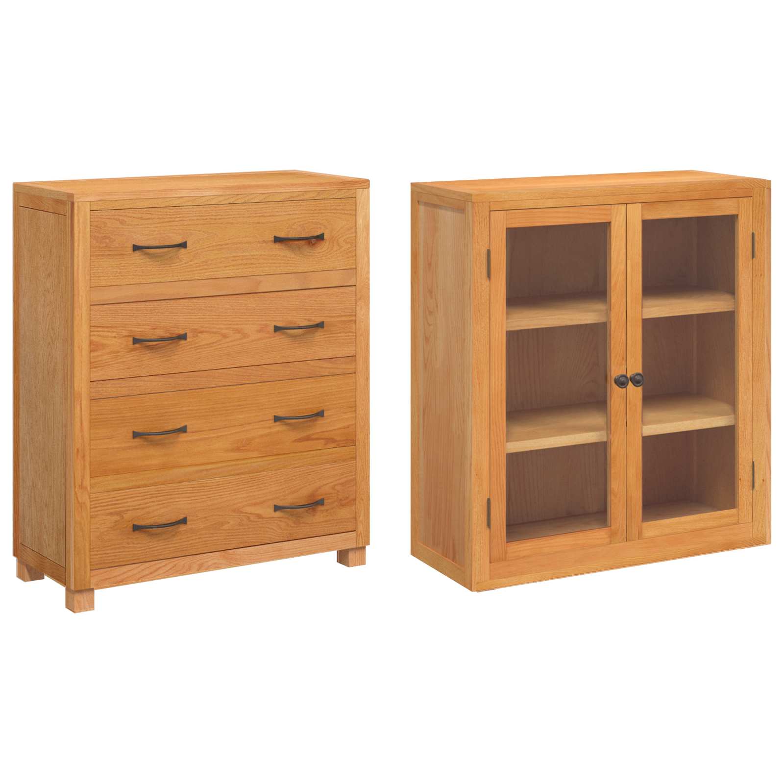 Set de Mobilier pentru Depozitare cu sertar Maro Lemn compozit — imaginea 5