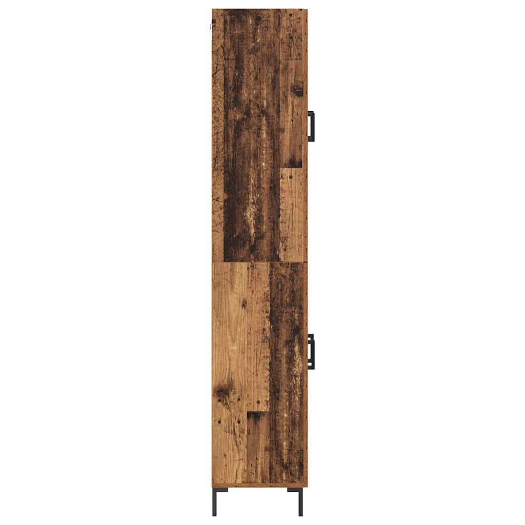Bufet 2 pcs Lemn vechi 69,5 x 34 x 180 cm Lemn compozit — imaginea 10