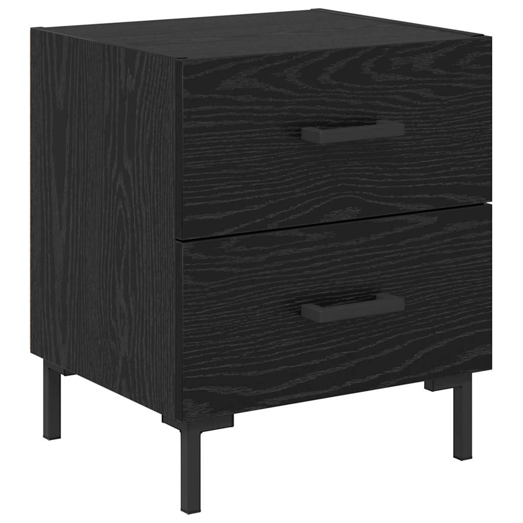 Noptiera Stejar Negru 40 x 35 x 47,5 cm Lemn compozit