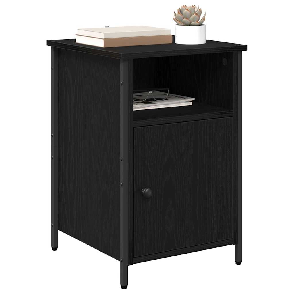 Noptiera 2 pcs Stejar Negru 40 x 42 x 60 cm — imaginea 4