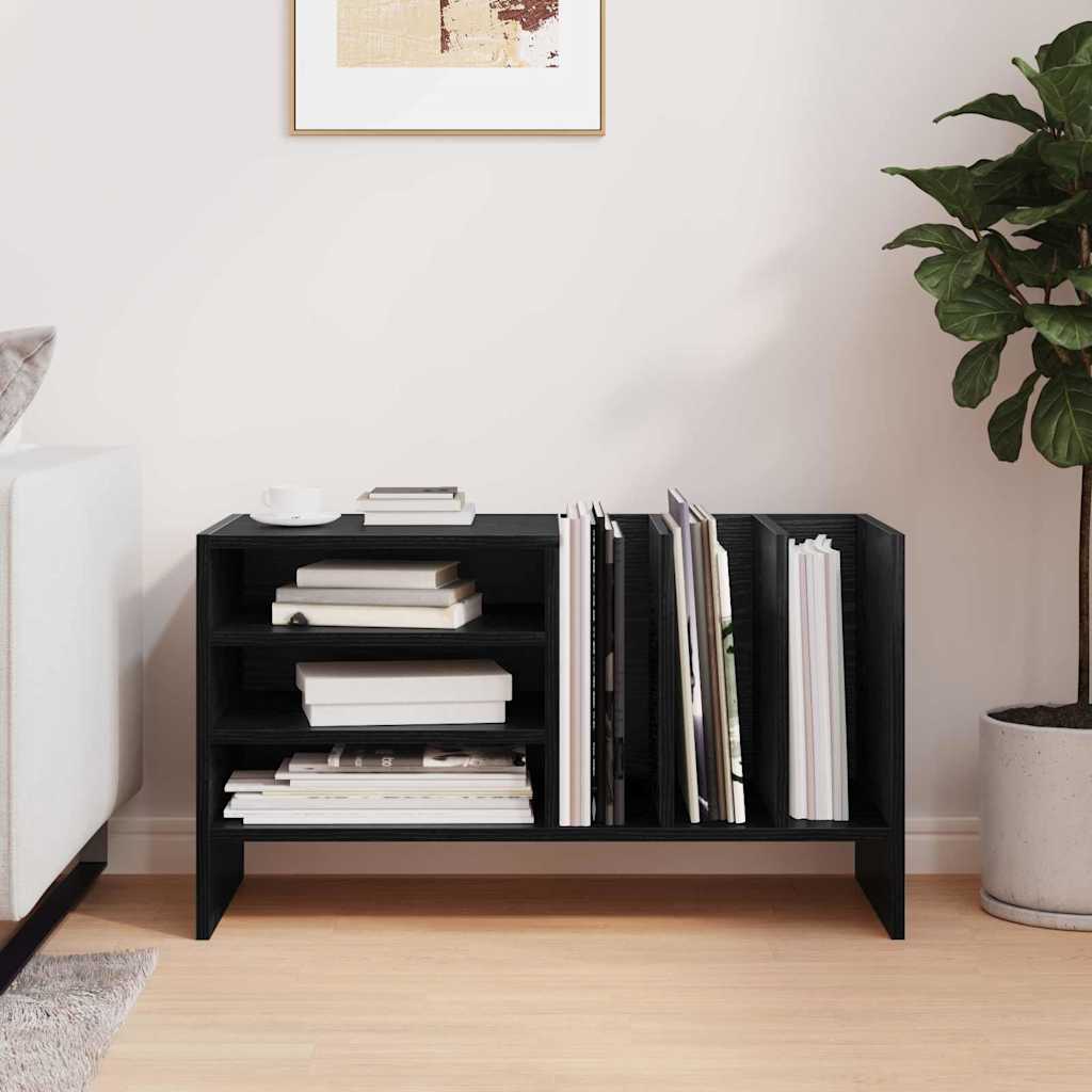 Dulap pentru discuri de vinil Stejar Negru 78,5 x 35 x 45 cm — imaginea 5
