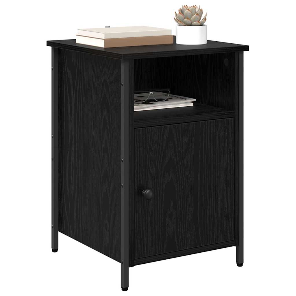 Noptiera Stejar Negru 40 x 42 x 60 cm Lemn compozit — imaginea 3