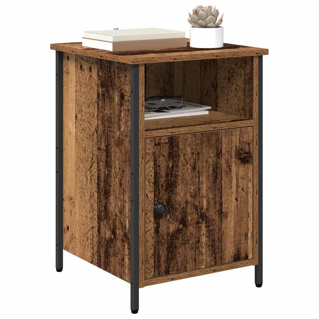 Noptiera 2 pcs Lemn vechi 40 x 42 x 60 cm Lemn compozit — imaginea 4