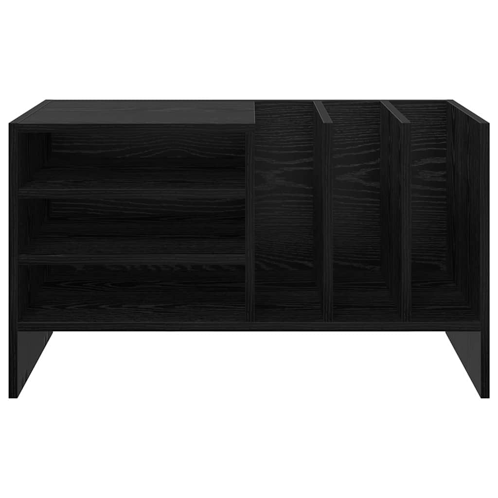 Dulap pentru discuri de vinil Stejar Negru 78,5 x 35 x 45 cm — imaginea 6