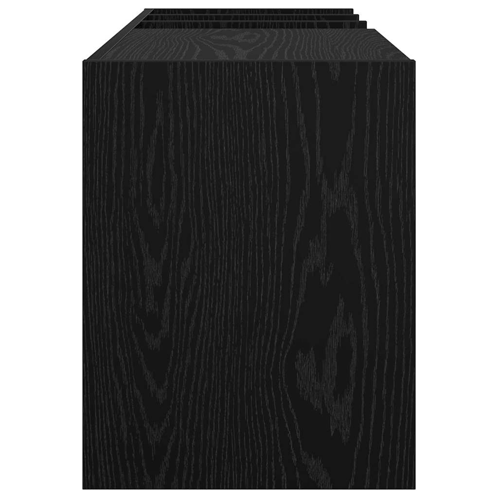 Dulap pentru discuri de vinil Stejar Negru 78,5 x 35 x 45 cm — imaginea 7