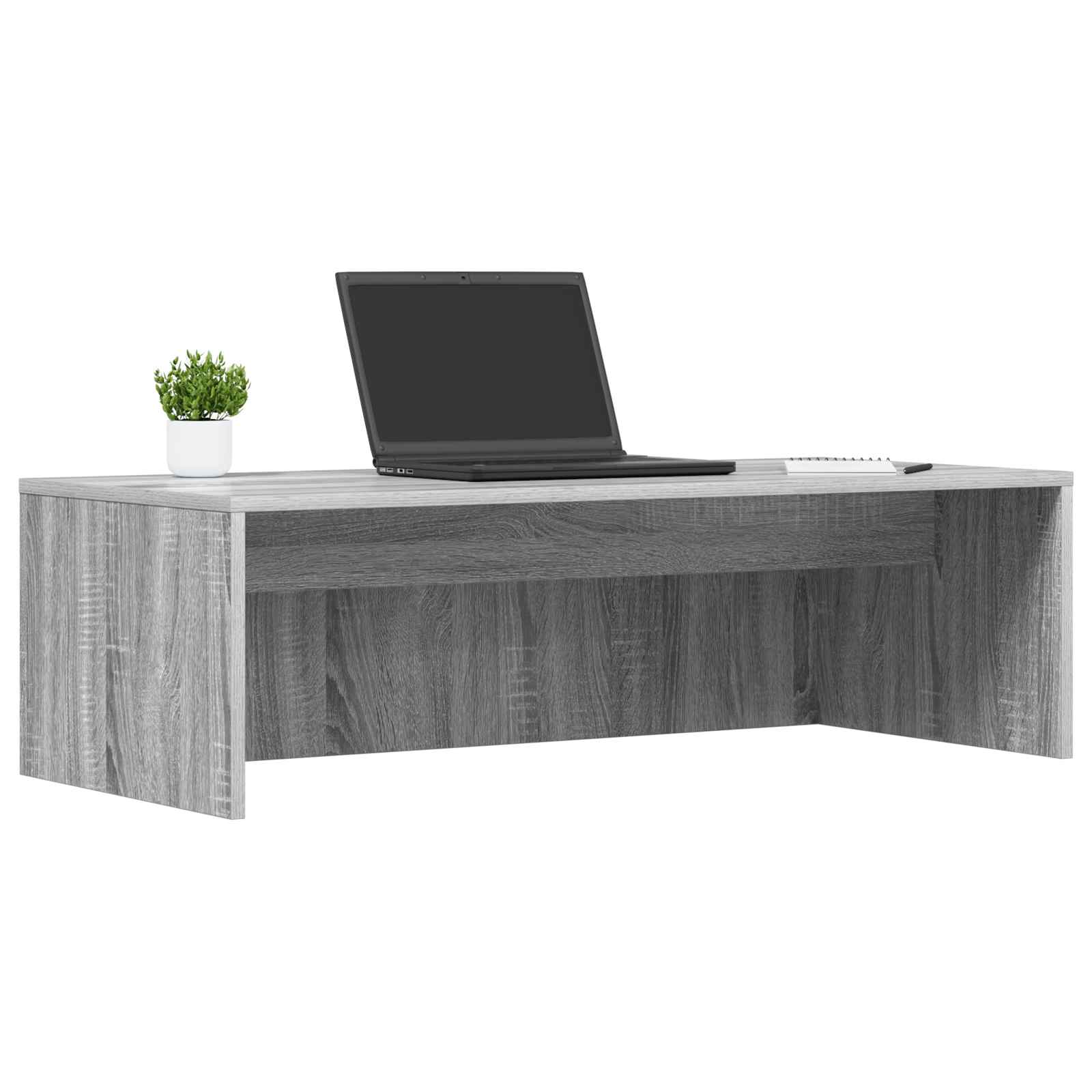 Birou montat pe perete Pe perete Gri Sonoma 100 x 45 x 30 cm — imaginea 3