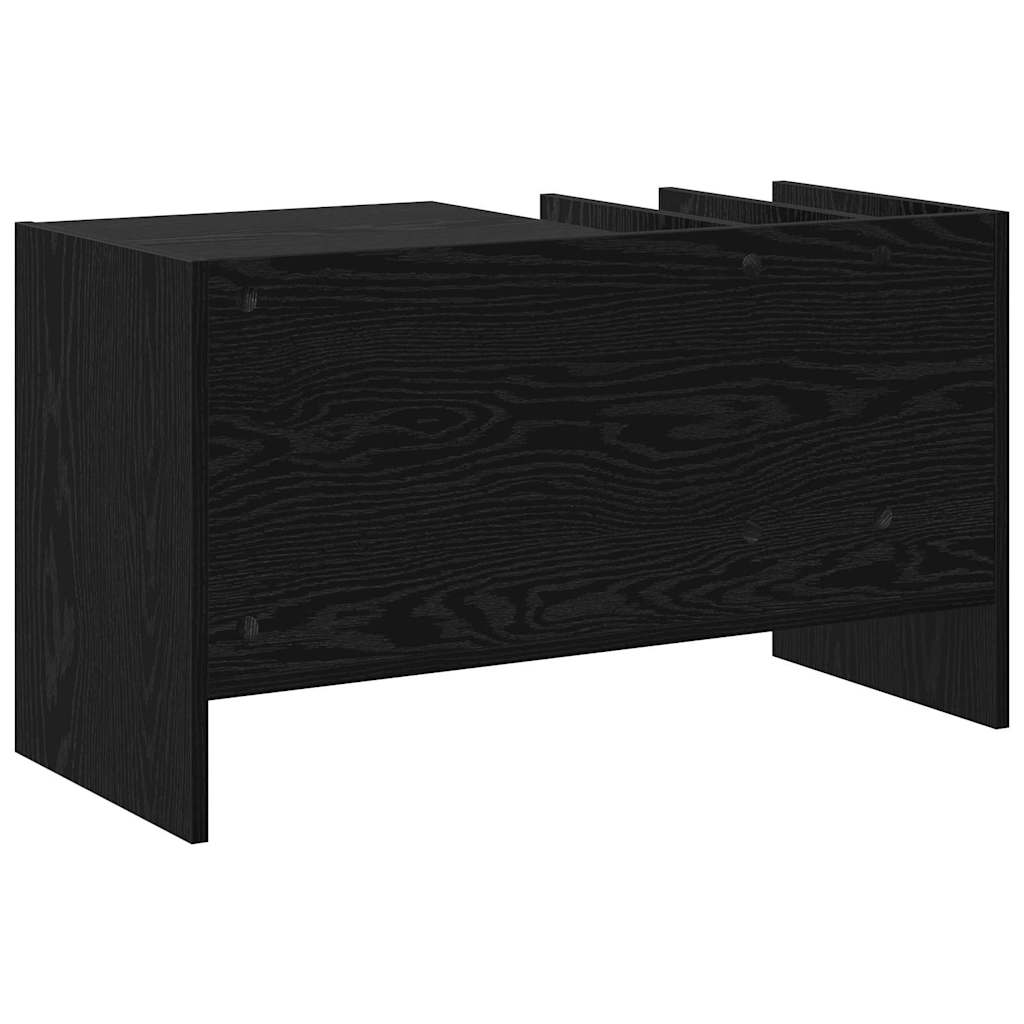 Dulap pentru discuri de vinil Stejar Negru 78,5 x 35 x 45 cm — imaginea 8