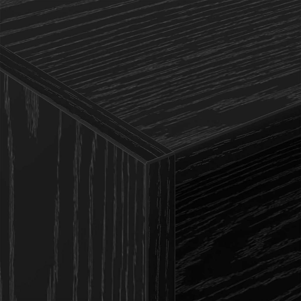 Dulap pentru discuri de vinil Stejar Negru 78,5 x 35 x 45 cm — imaginea 9