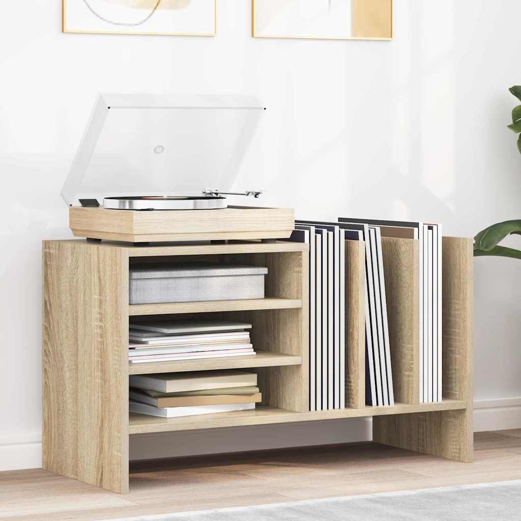 Dulap pentru discuri de vinil Stejar Sonoma 78,5 x 35 x 45 cm — imaginea 2