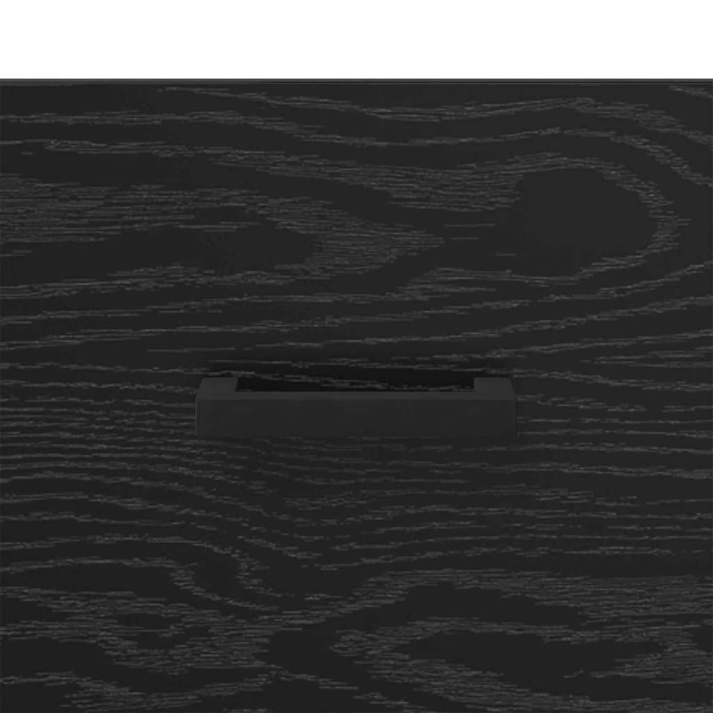 Noptiera Stejar Negru 40 x 35 x 47,5 cm Lemn compozit — imaginea 11