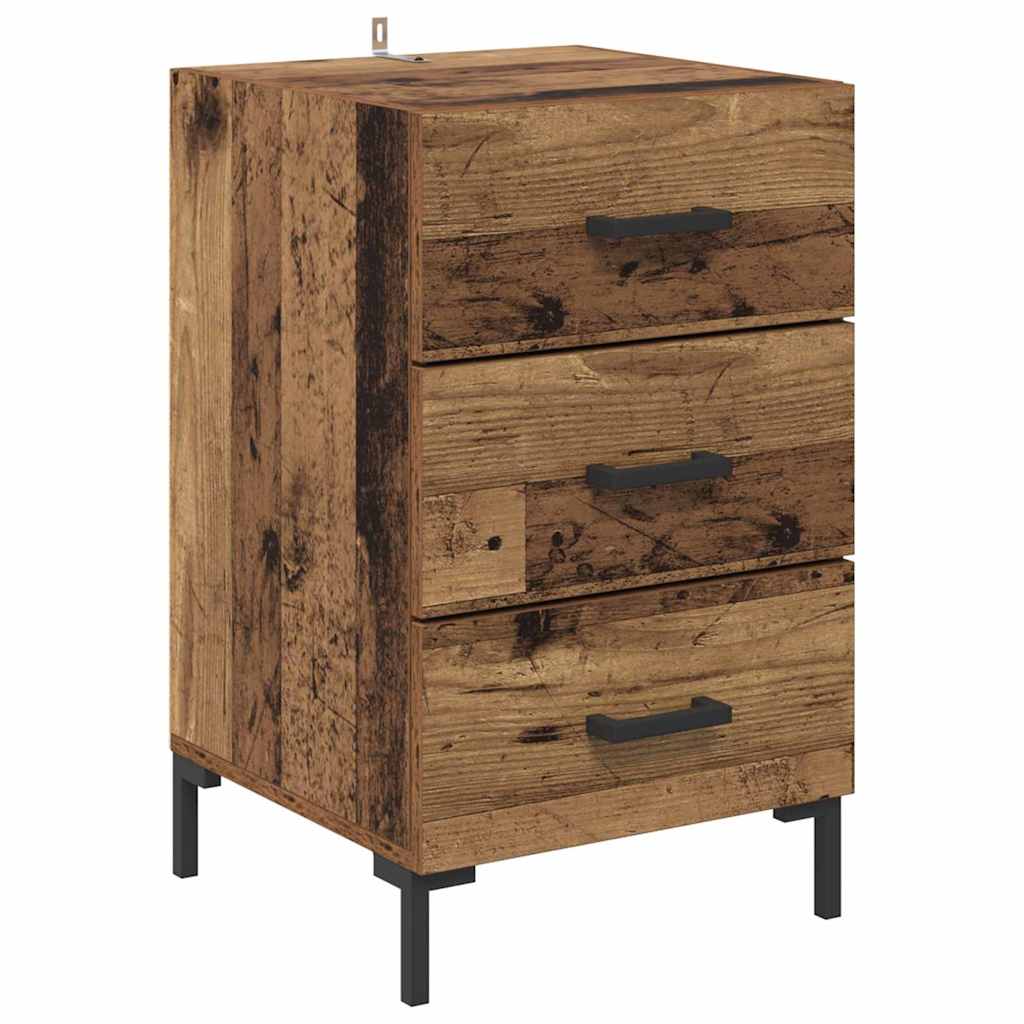 Noptiera Lemn vechi 40 x 40 x 66 cm Lemn compozit