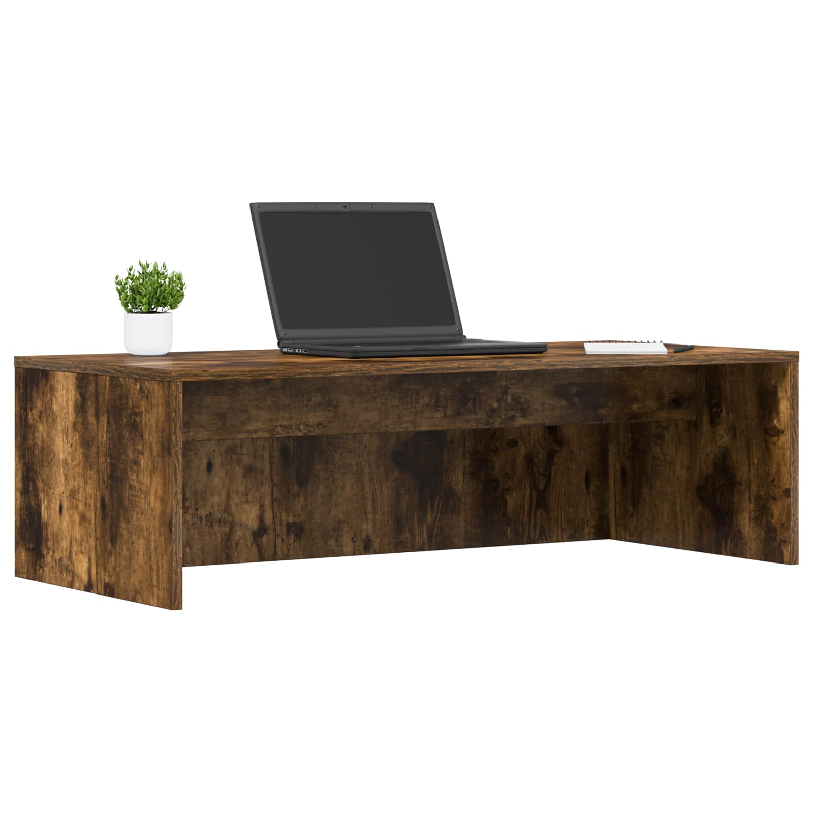 Birou montat pe perete Stejar fumuriu 100 x 45 x 30 cm — imaginea 3