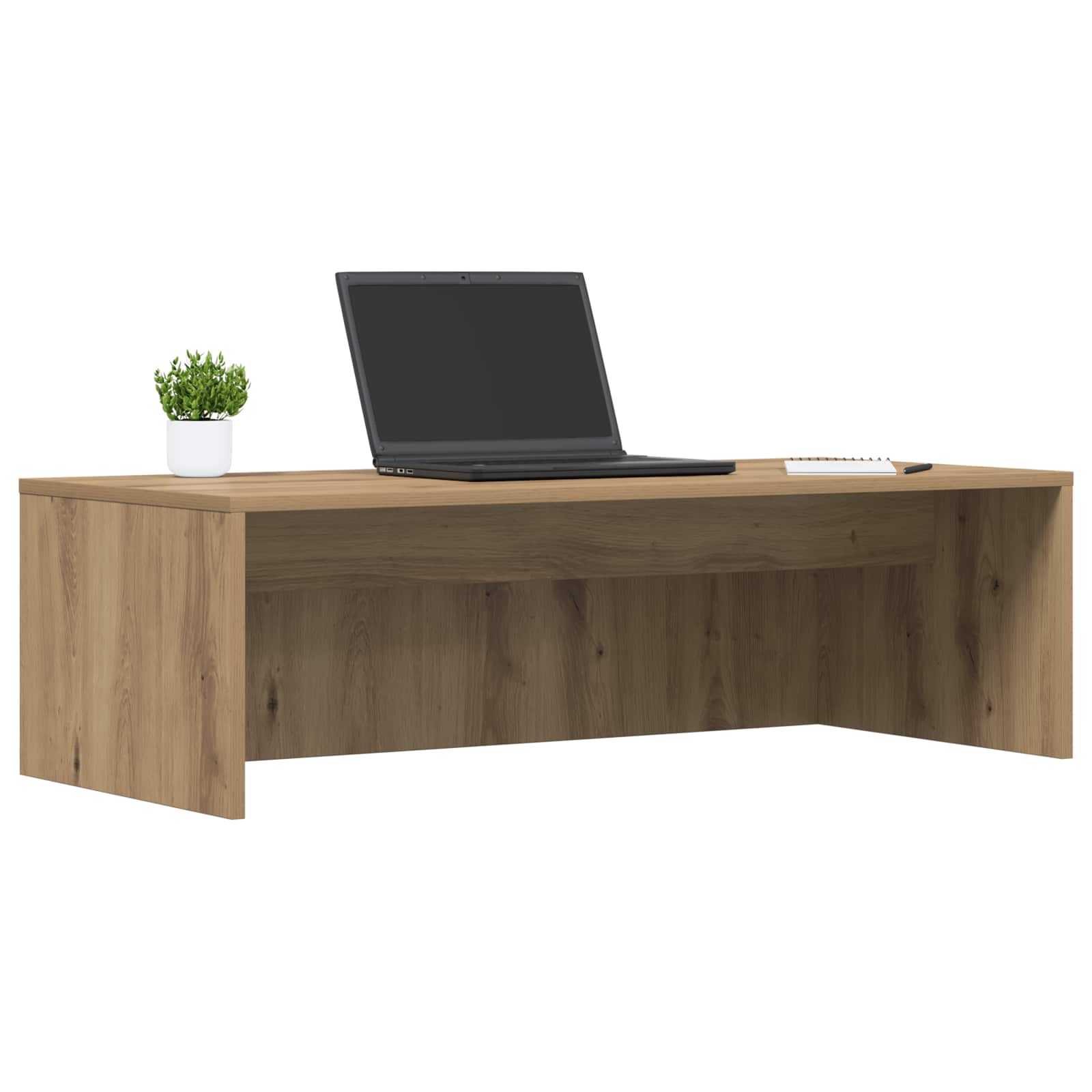 Birou montat pe perete Stejar Artizanal 100 x 45 x 30 cm — imaginea 3