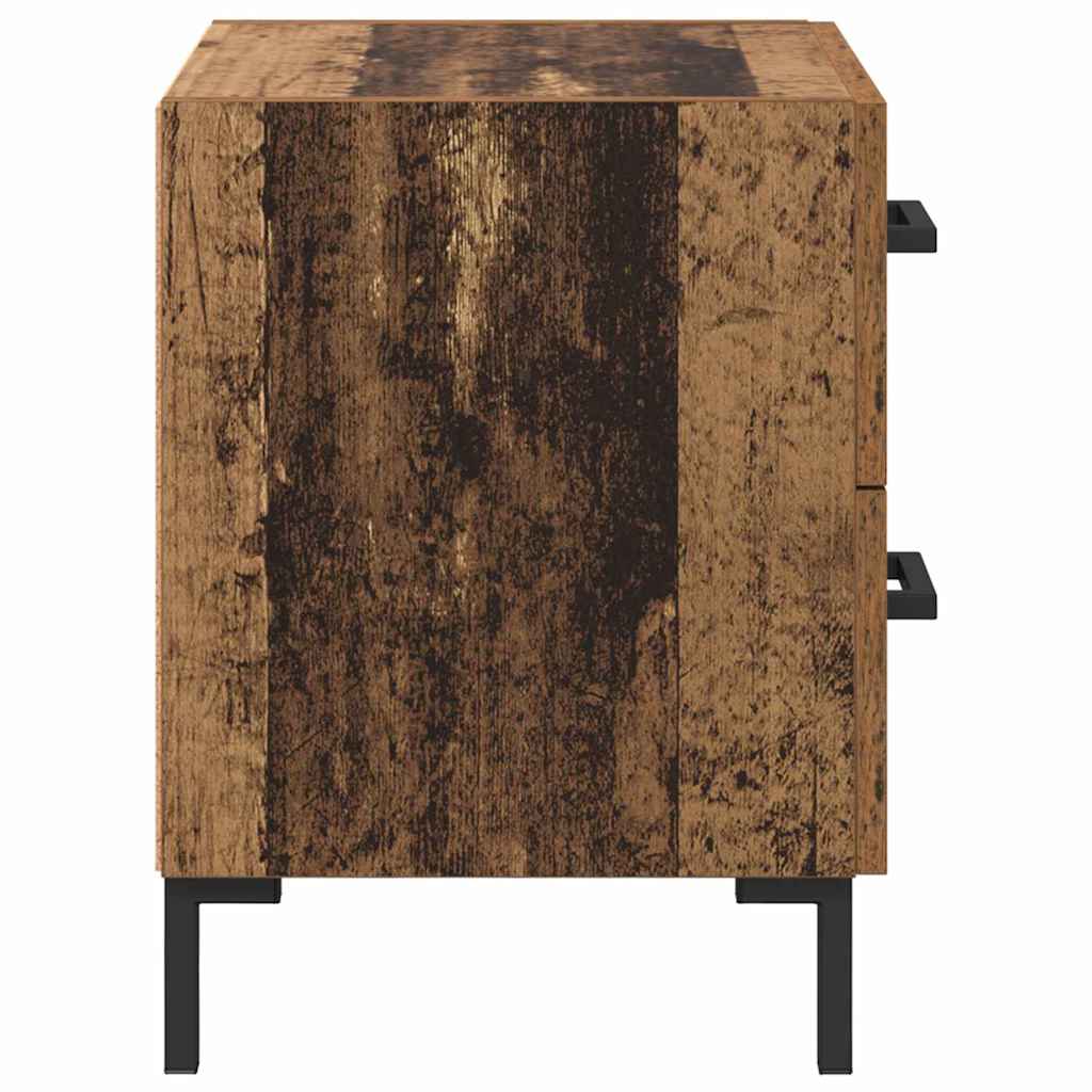 Noptiera cu sertar 2 pcs Lemn vechi 40 x 35 x 47,5 cm — imaginea 9