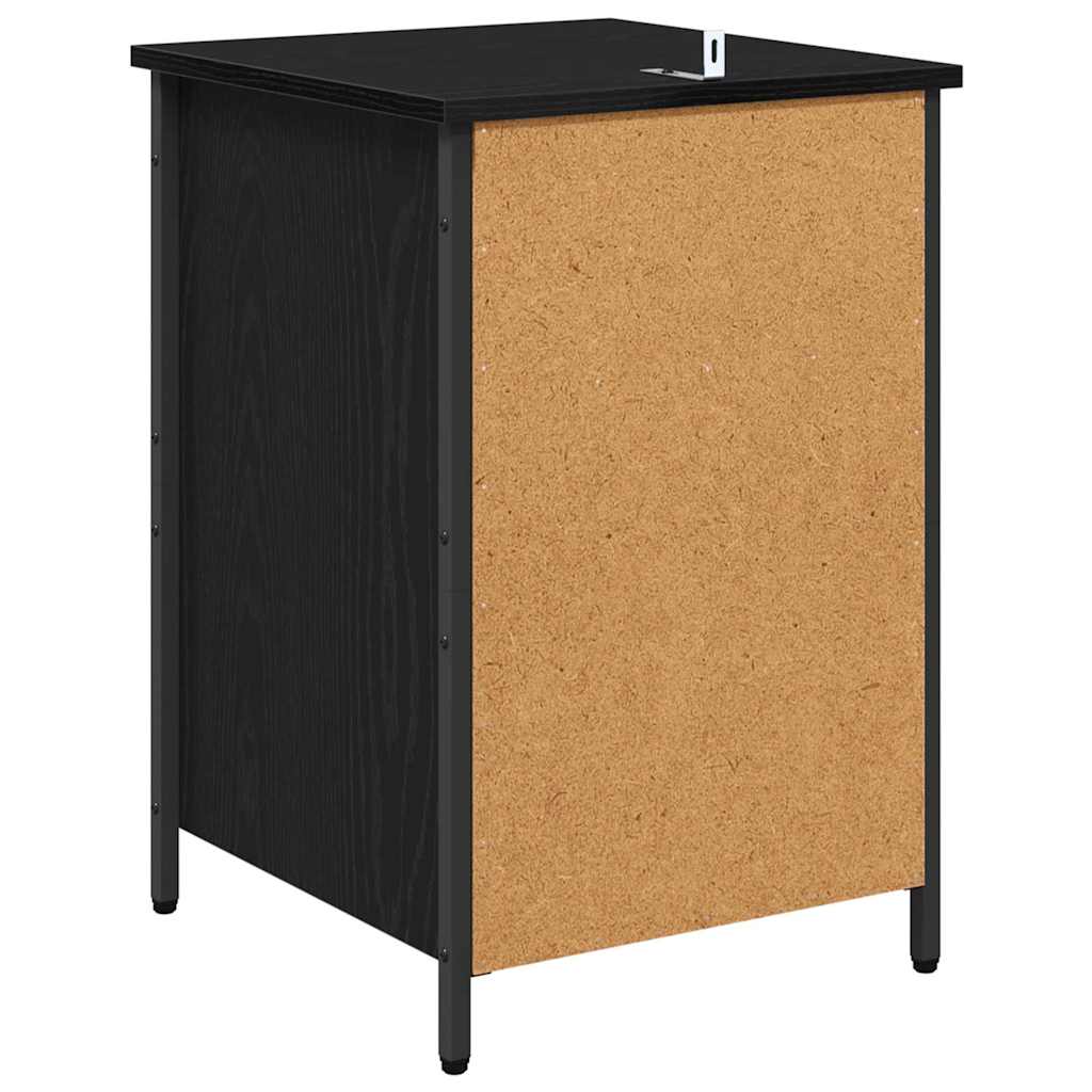 Noptiera 2 pcs Stejar Negru 40 x 42 x 60 cm — imaginea 10