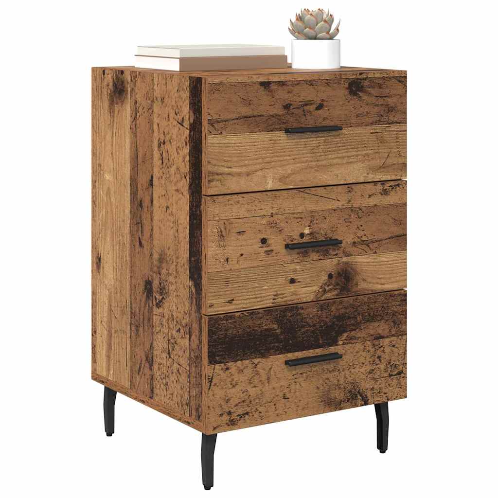 Noptiera Lemn vechi 40 x 40 x 66 cm Lemn compozit — imaginea 4
