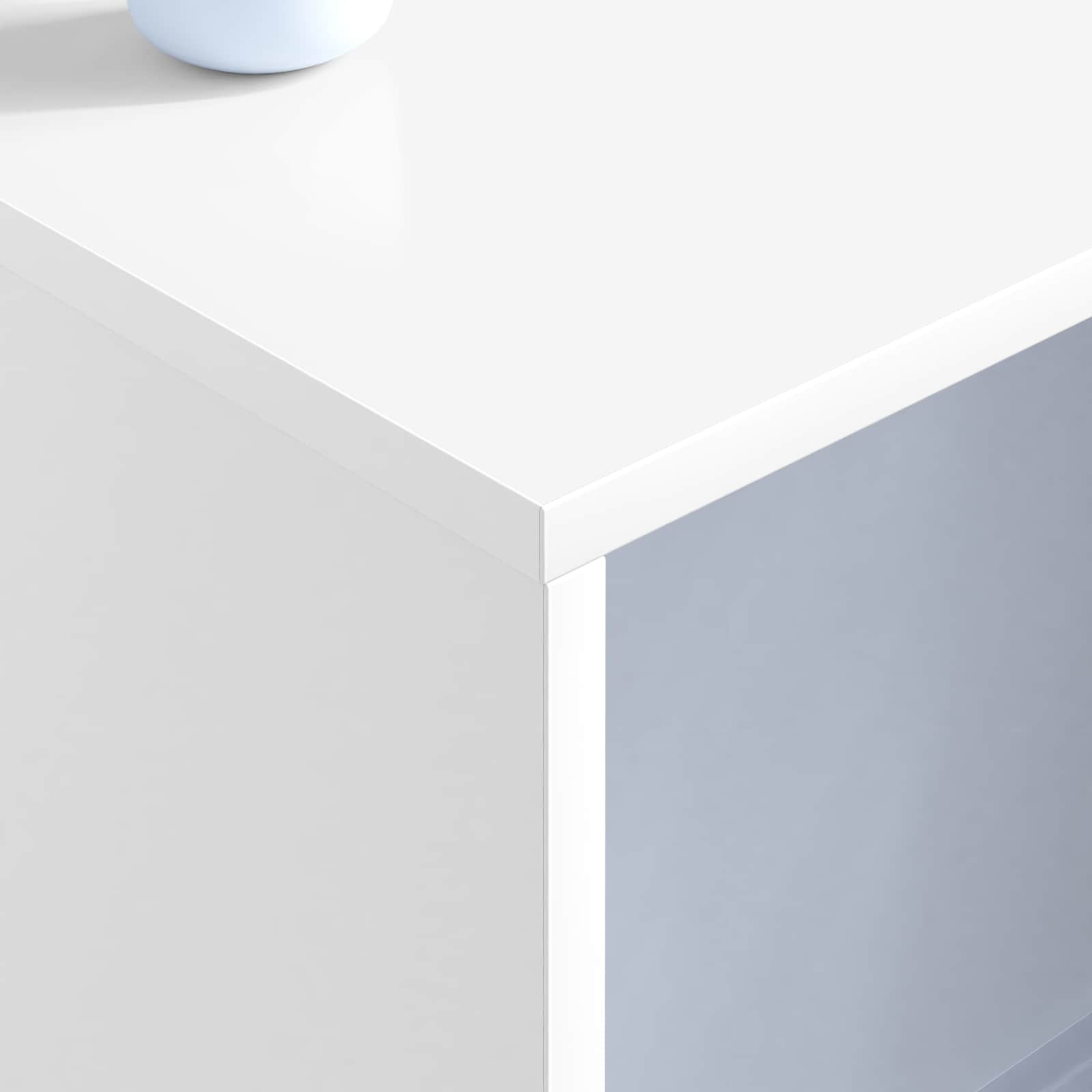 Birou montat pe perete Alb 100 x 45 x 30 cm Lemn compozit — imaginea 4