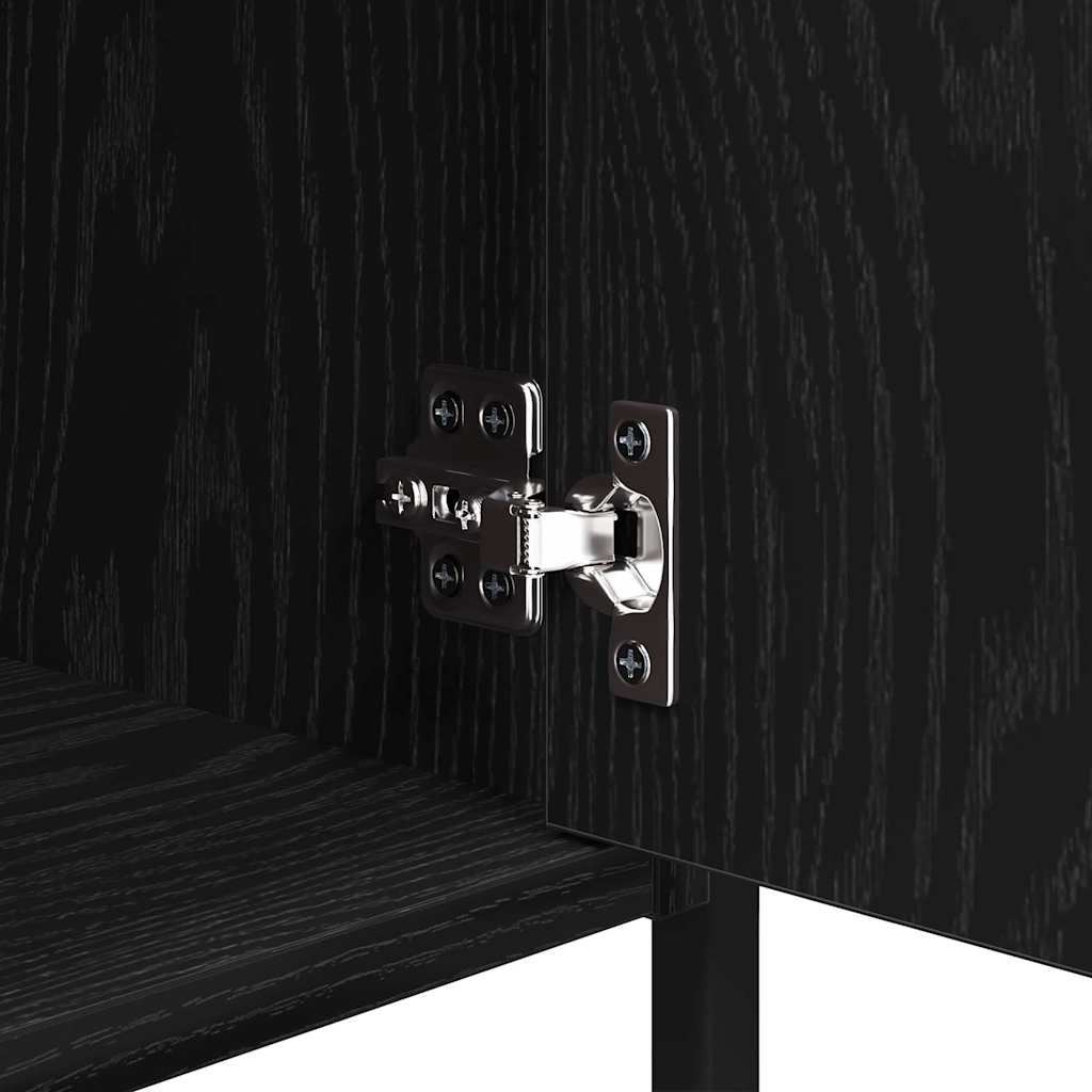 Noptiera Stejar Negru 40 x 42 x 60 cm Lemn compozit — imaginea 9