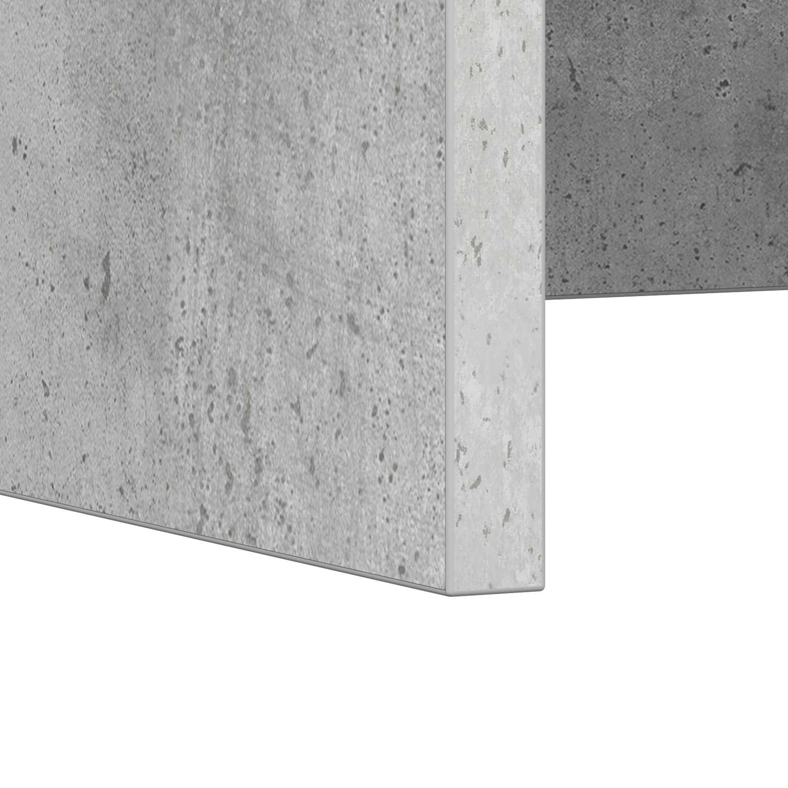Birou montat pe perete Pe perete Gri din beton 100 x 45 x 30 cm — imaginea 9